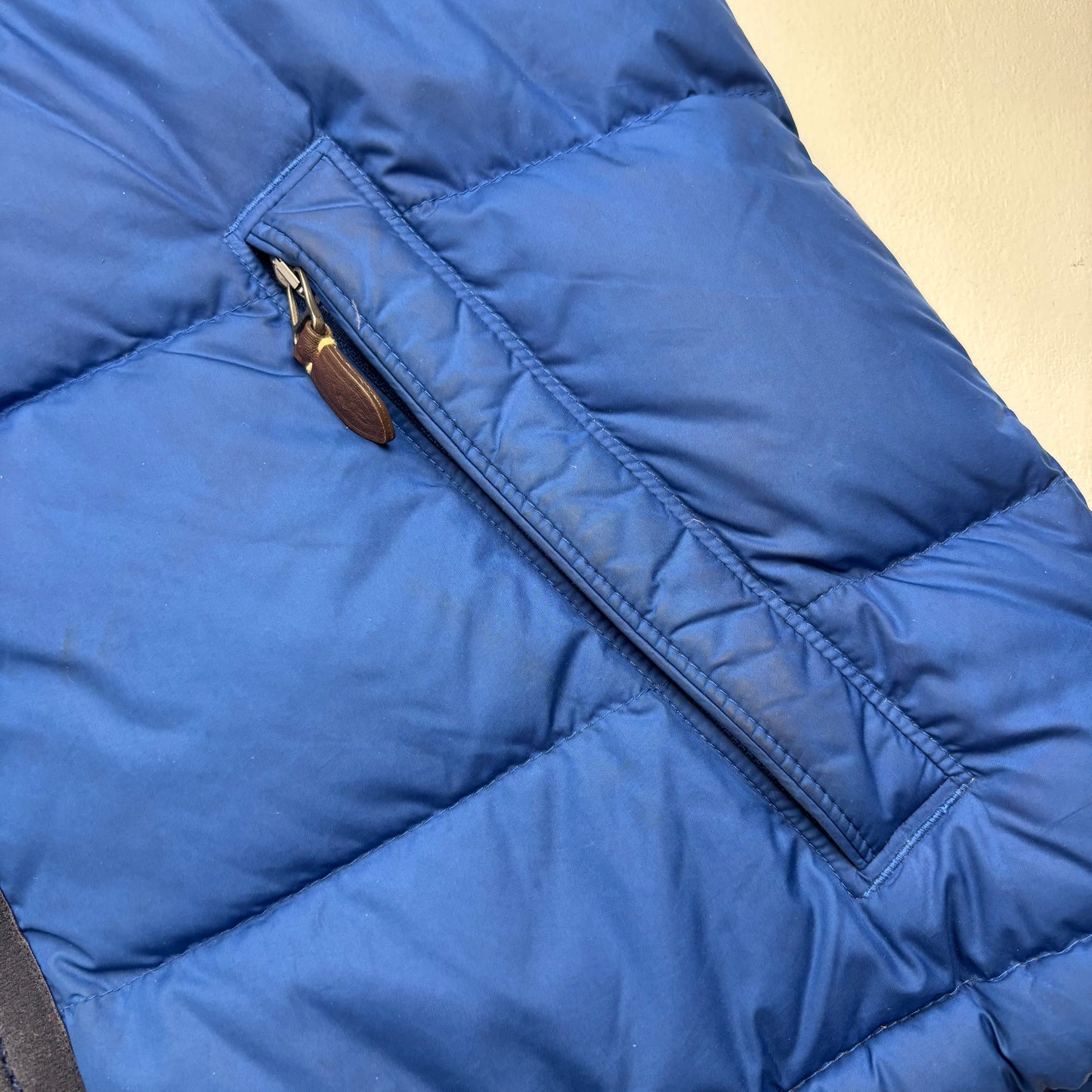 Polo Ralph Lauren Lake Placid Italy Blue Hooded Body Warmer Gilet Down Vest - M