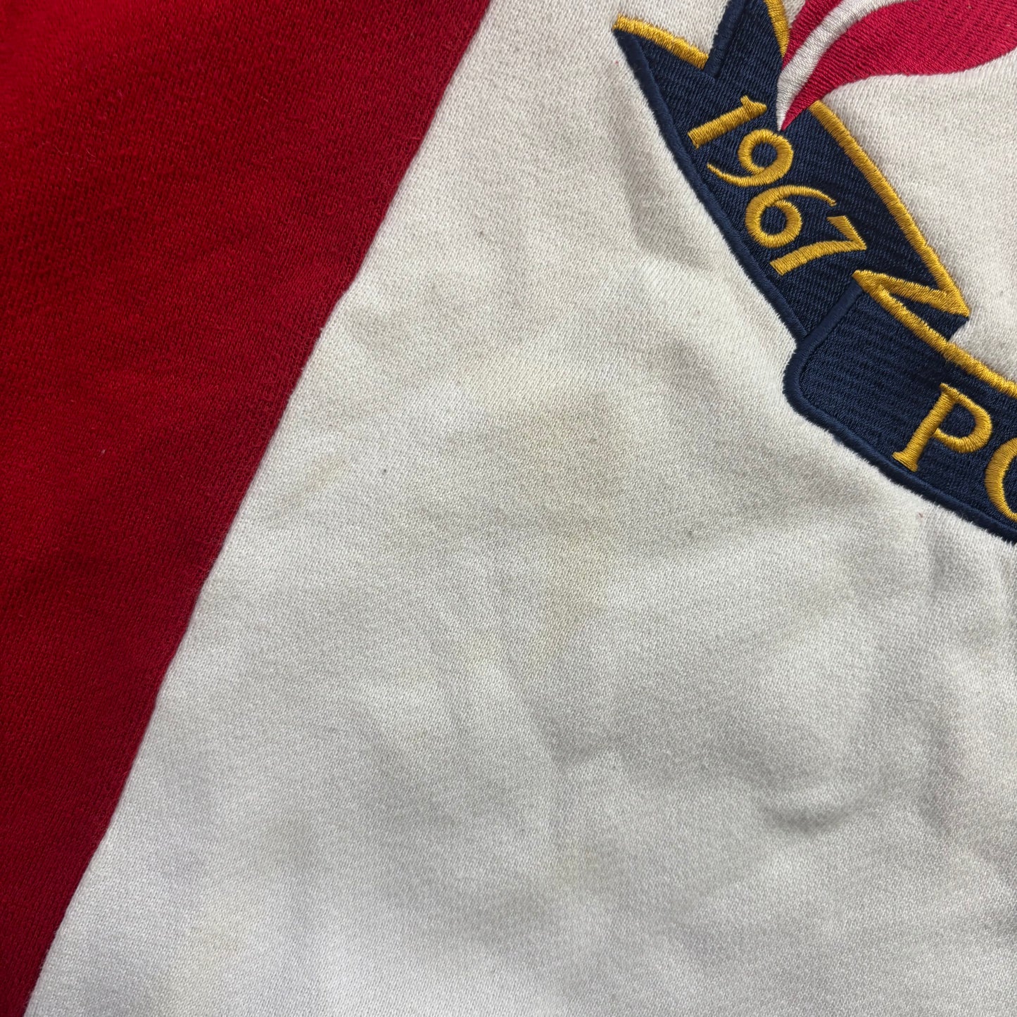 Polo Ralph Lauren Tri-Colour Cross Flags Sweatshirt Retro - M