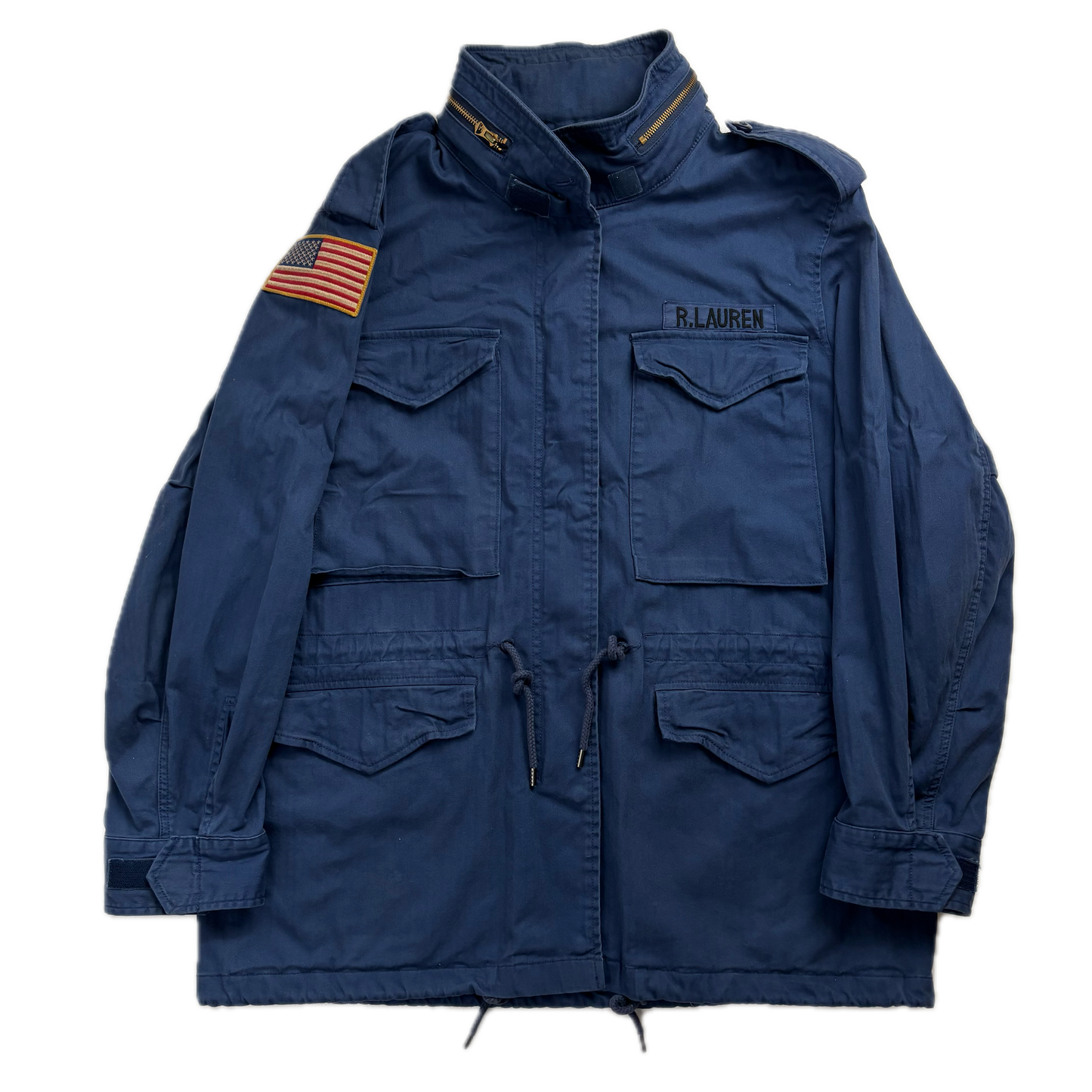 Navy Blue Military Army Parka Jacket - XL
