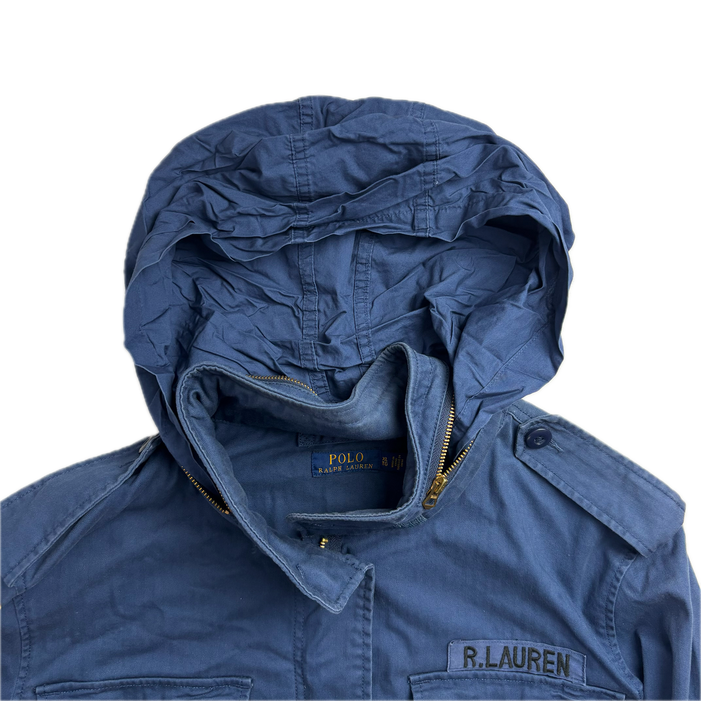 Navy Blue Military Army Parka Jacket - XL