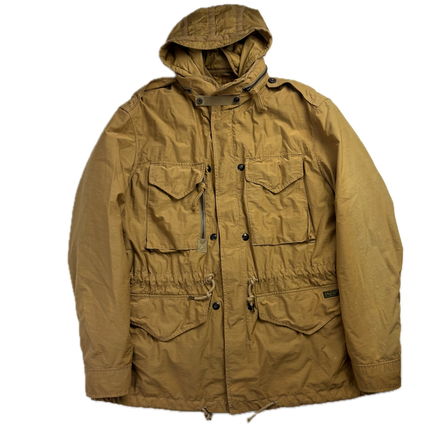 2 in 1 Tan Utility Jacket with Quilted Liner - L