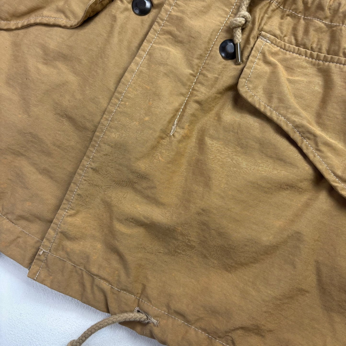 2 in 1 Tan Utility Jacket with Quilted Liner - L