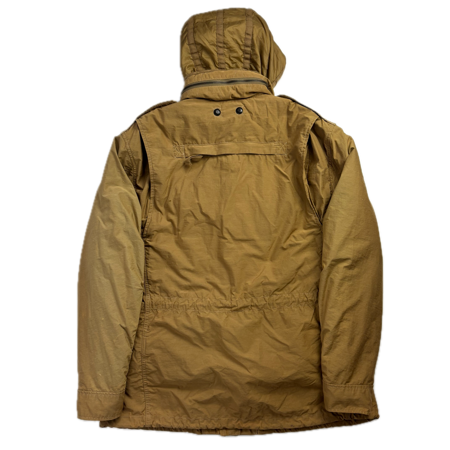 2 in 1 Tan Utility Jacket with Quilted Liner - L