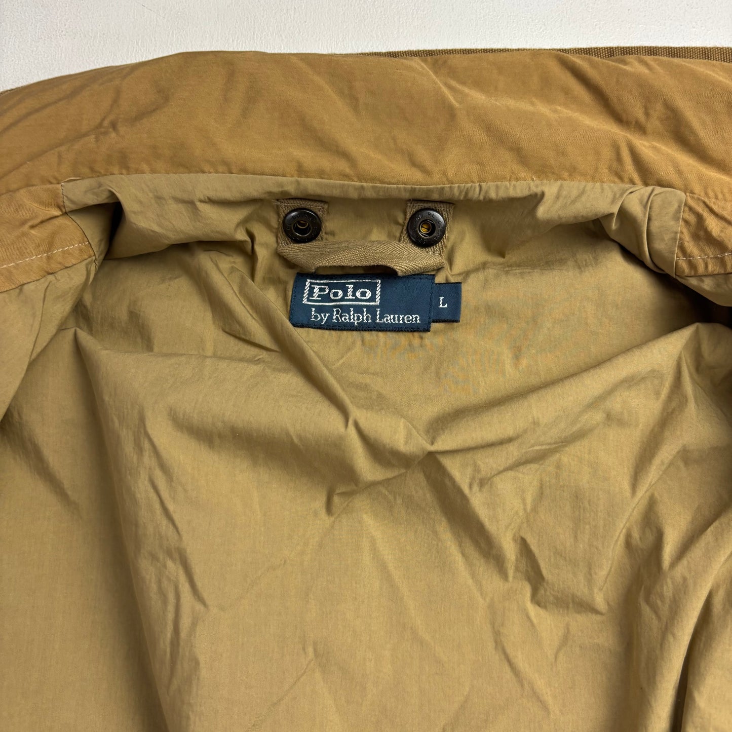 2 in 1 Tan Utility Jacket with Quilted Liner - L