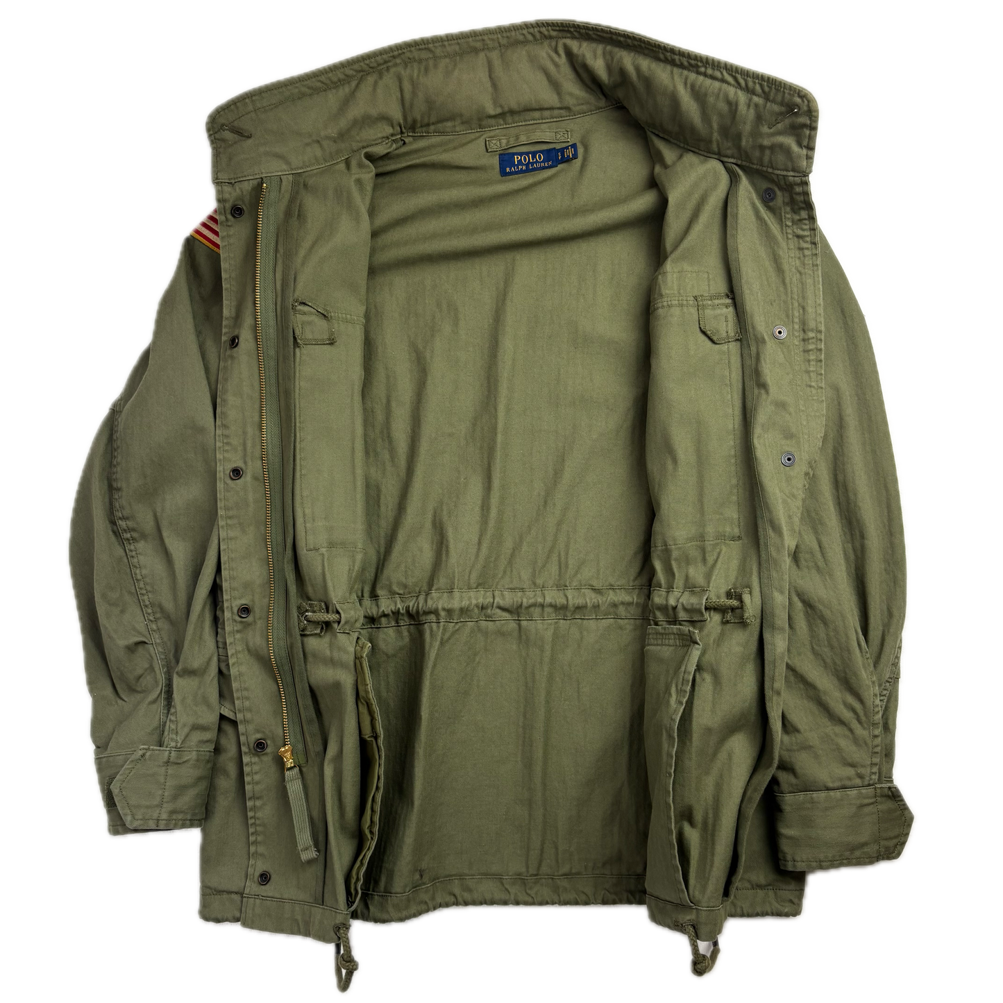 Polo Ralph Lauren Green Field Jacket Army Military - S