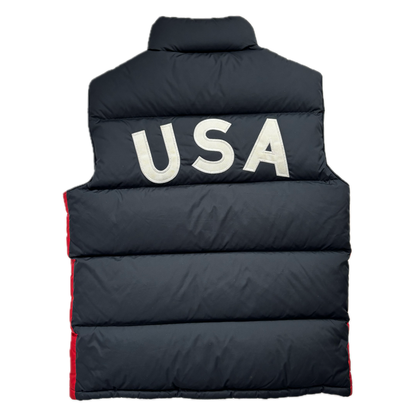 Polo Ralph Lauren Black USA Winter Event Puffer Gilet Down Vest - S