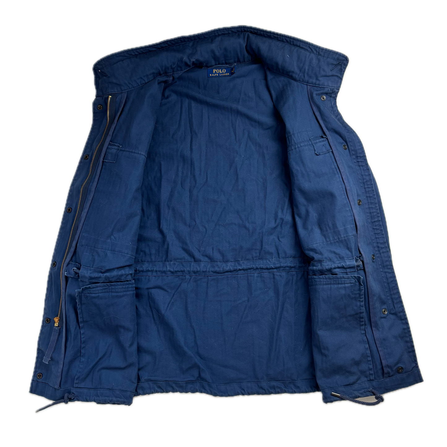 Navy Blue Military Army Parka Jacket - M