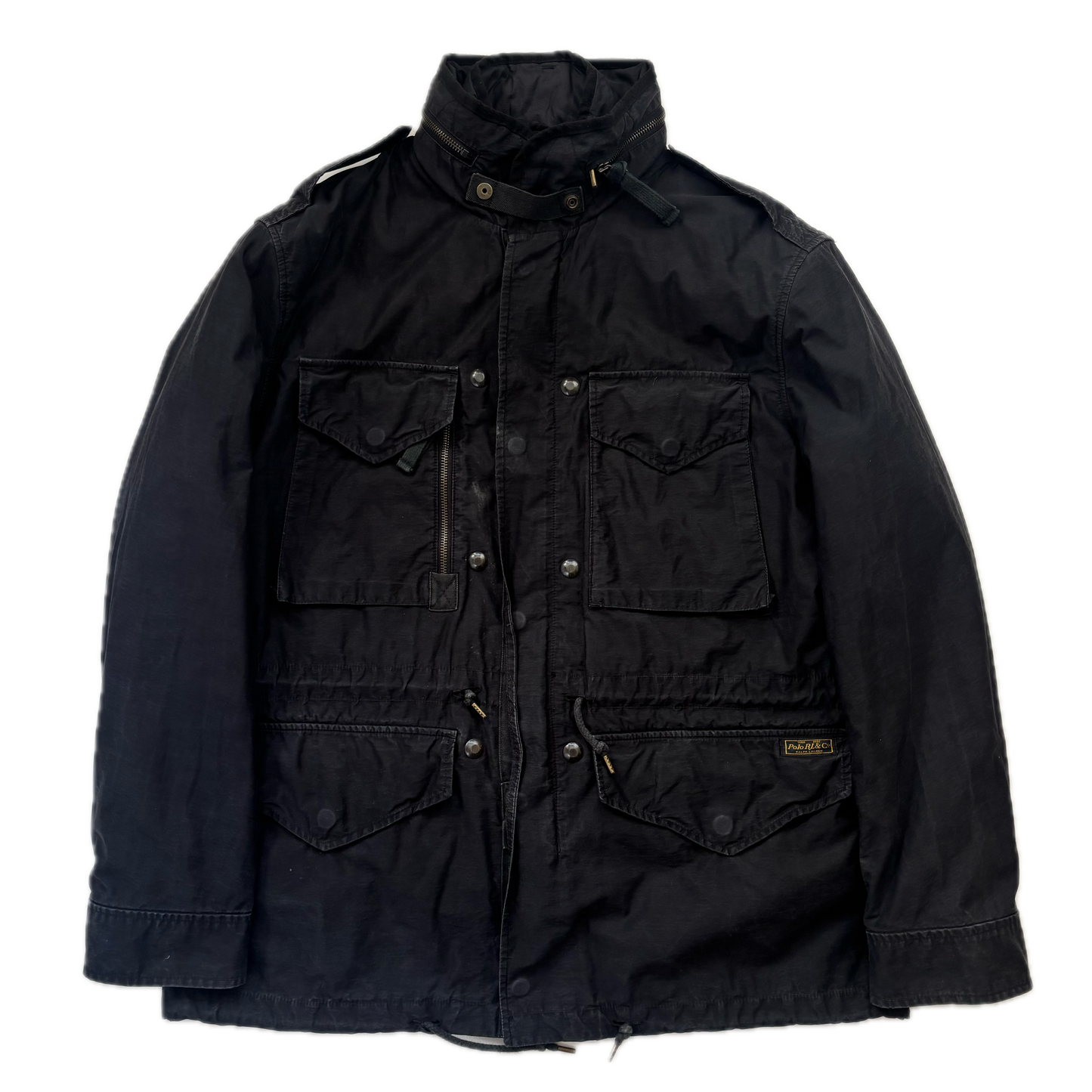 Polo Ralph Lauren 2 in 1 Black Utility Jacket with Quilted Liner - L