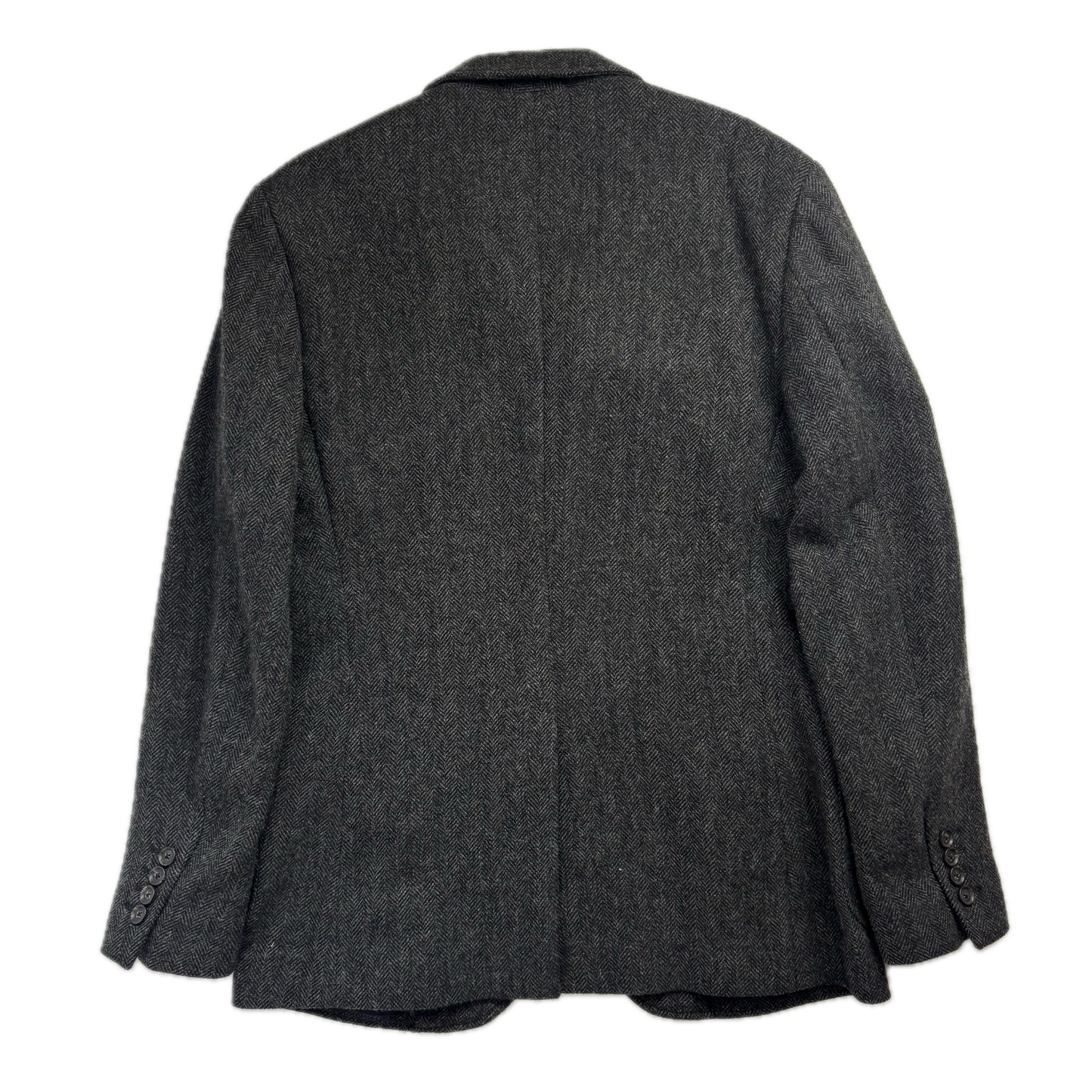 Ralph Lauren Rugby Dark Grey Herringbone Blazer (Wool) - 40R