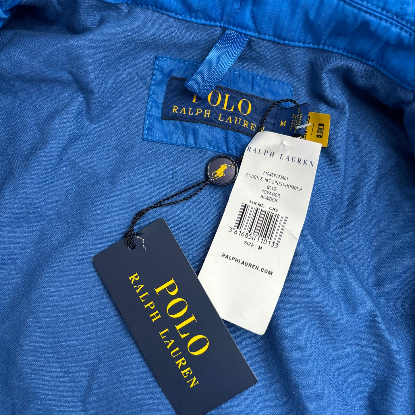 Polo Ralph Lauren Blue Quilted Coach Jacket Expedition Sportsman - M