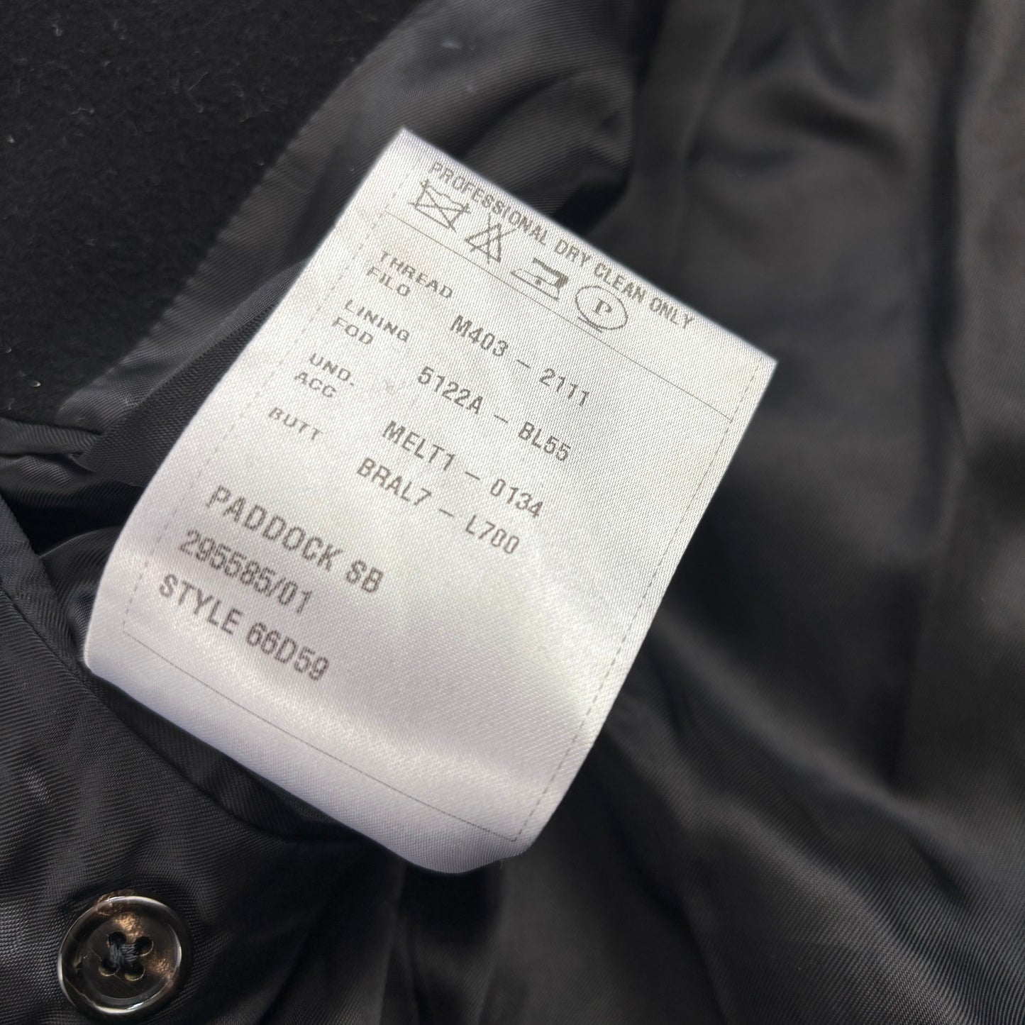 Ralph Lauren Black Label Black Paddock Coat Overcoat (Cashmere) -40