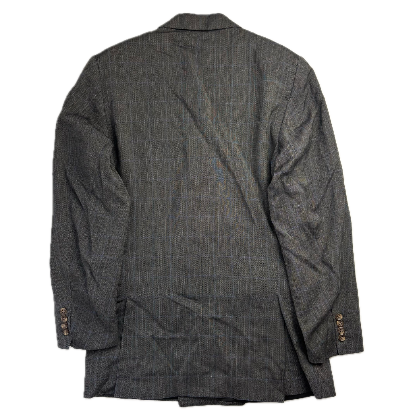 Polo Ralph Lauren Grey Double Breast Windowpane Blazer Sports Coat - 40 / 38