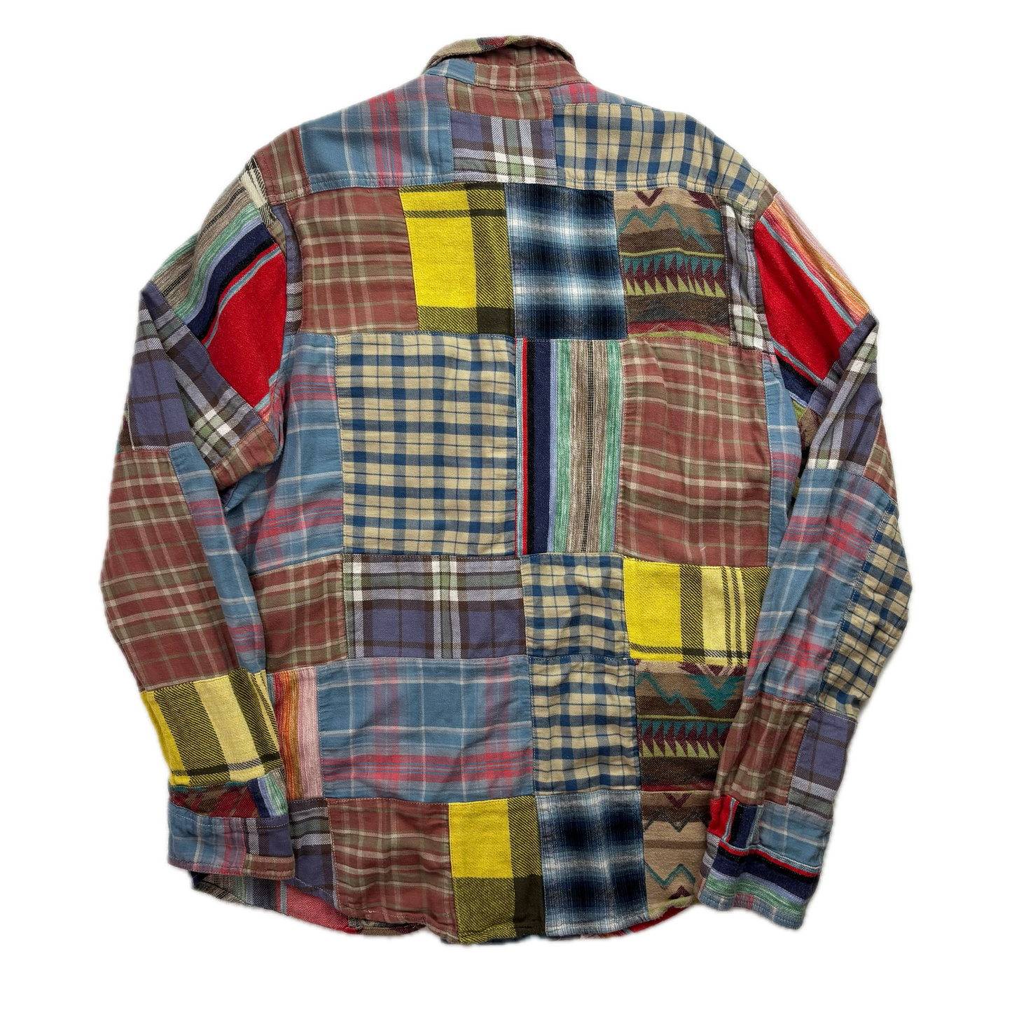 Denim & Supply Patchwork Aztec Check Shirt - L
