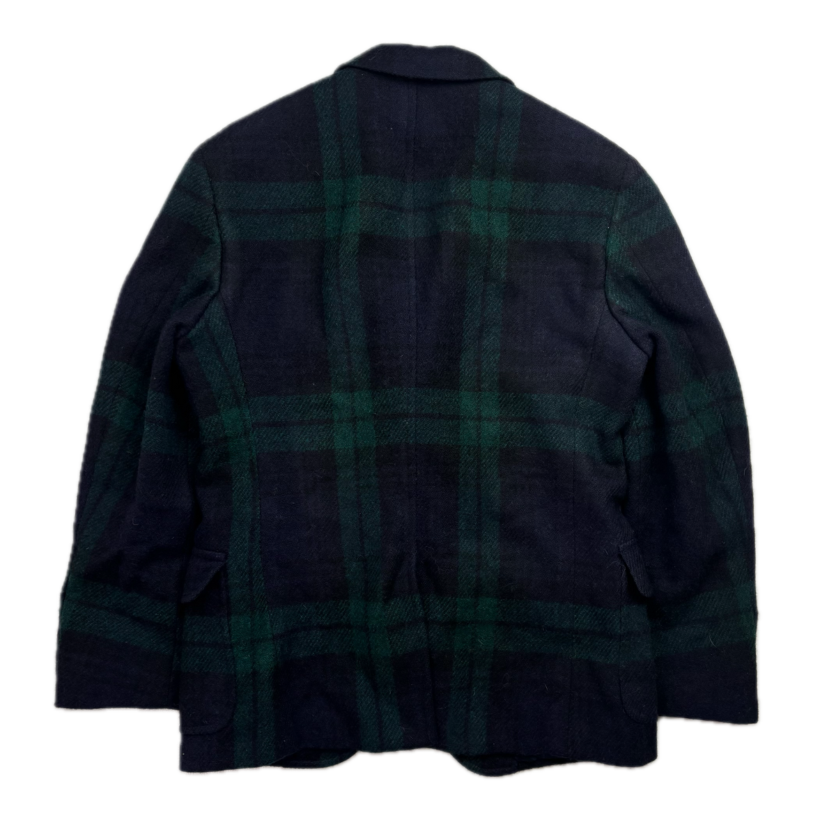 Polo Ralph Lauren BlackWatch Tartan Harvard Blazer Latch Collar Sports Coat (Wool)- 38S