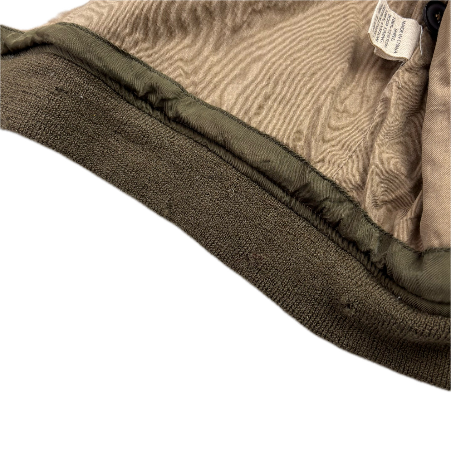 Rugby Ralph Lauren Tan B-15A Bomber Jacket Shearling Collar - S