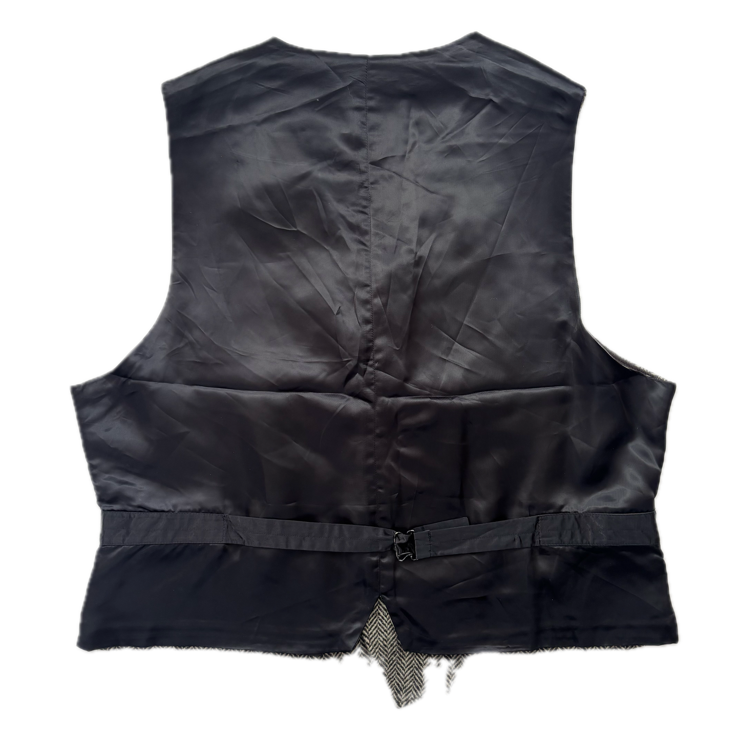 Polo Ralph Lauren Grey Herringbone Waistcoat (Wool) - XL