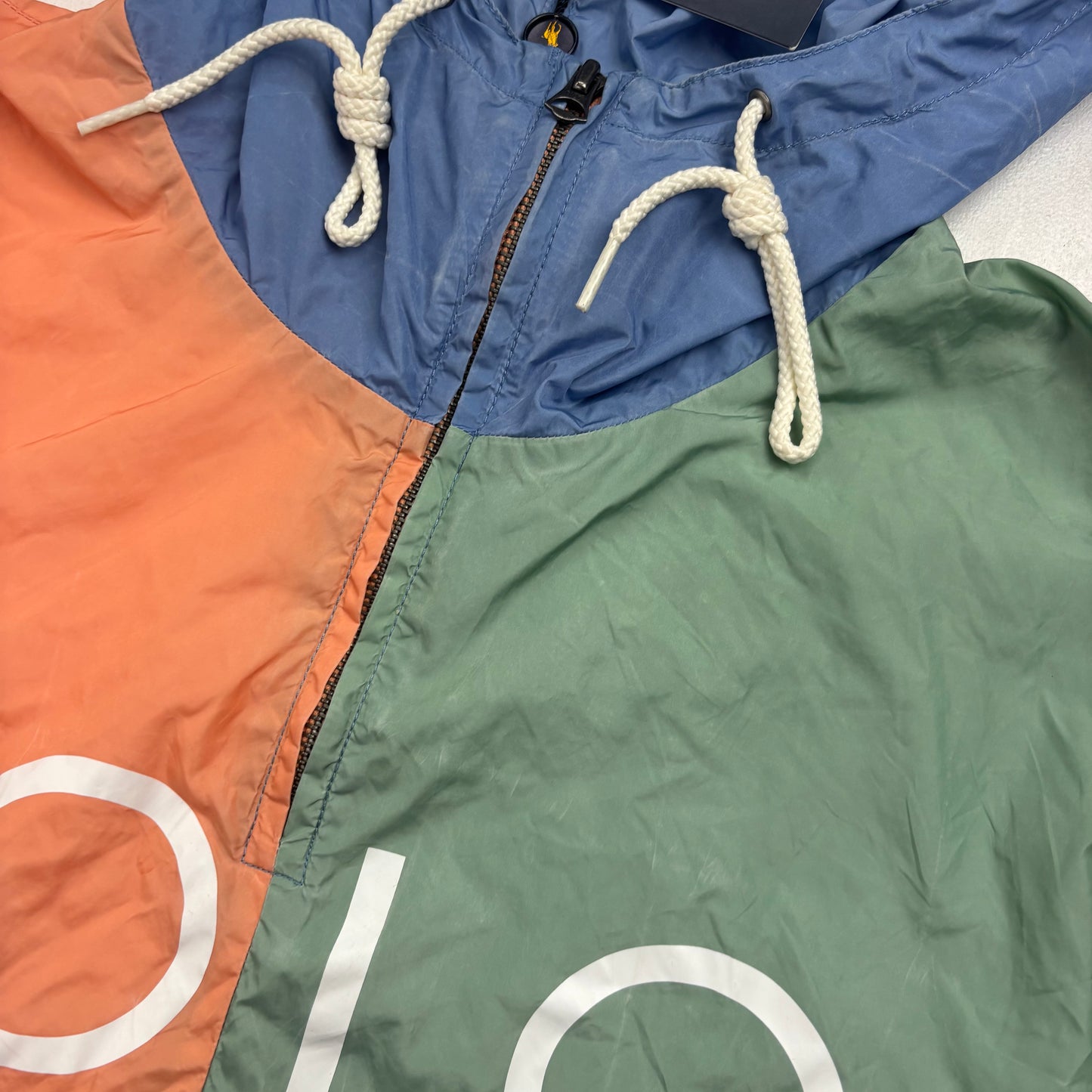 Polo Ralph Lauren Retro 1992 Pullover Windbreaker Pastel Anorak - M