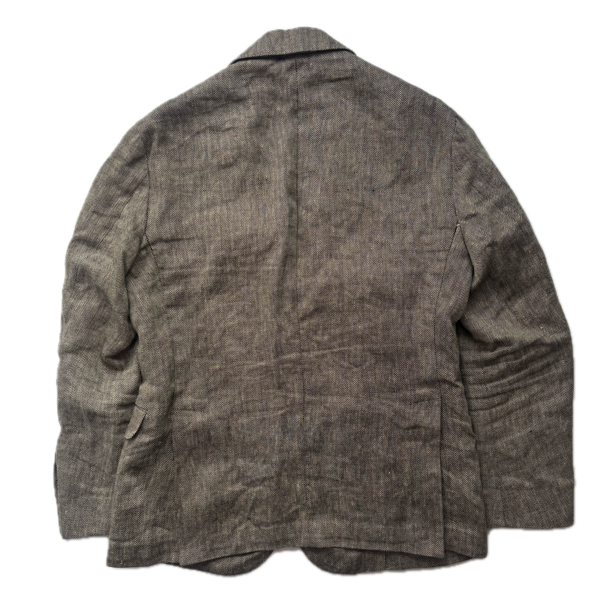 Polo Ralph Lauren Grey Herringbone Blazer Sports Coat (Linen) - 38S