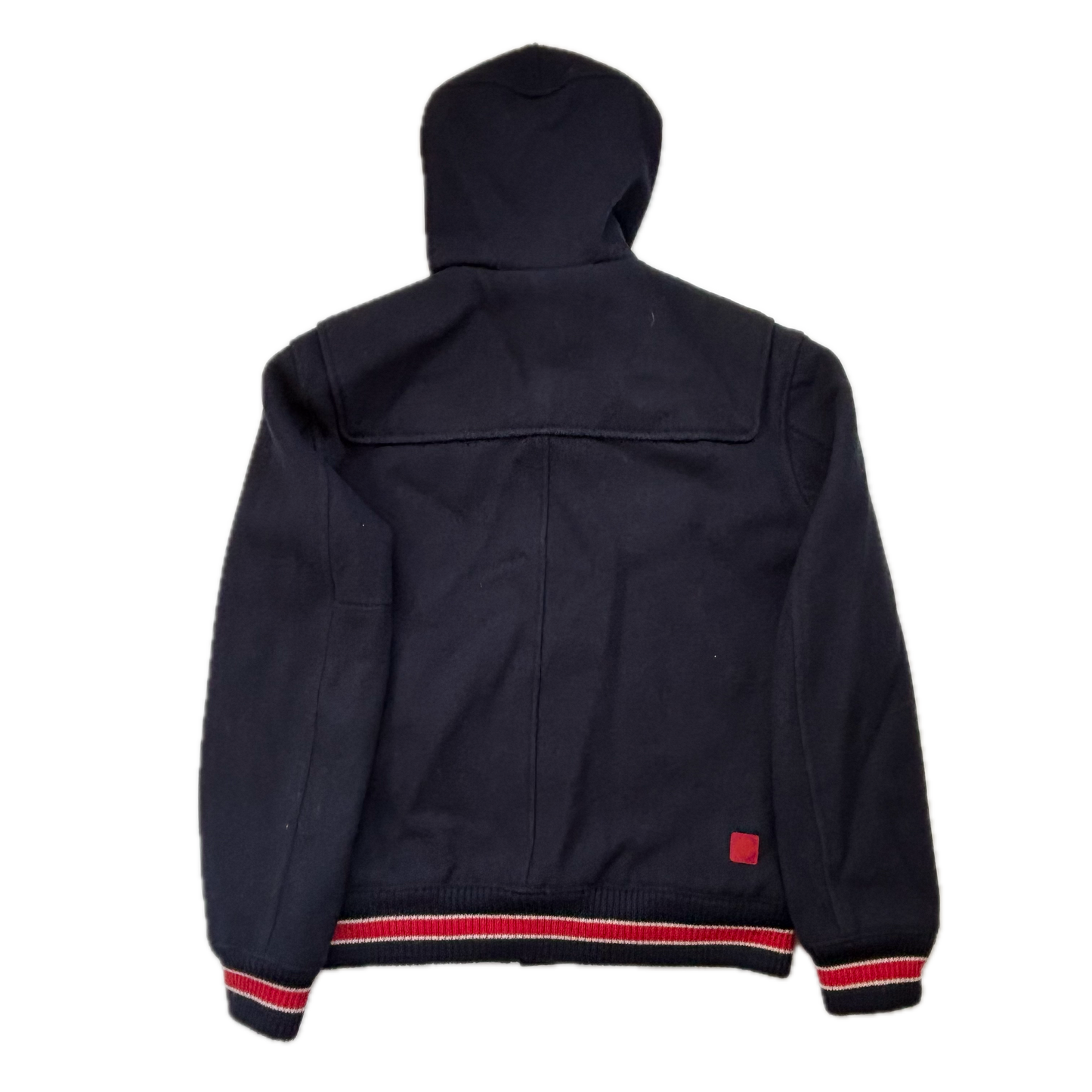 Polo Ralph Lauren x CLOT Navy Wool Blend Hooded Dragon Patch Varsity Jacket - L