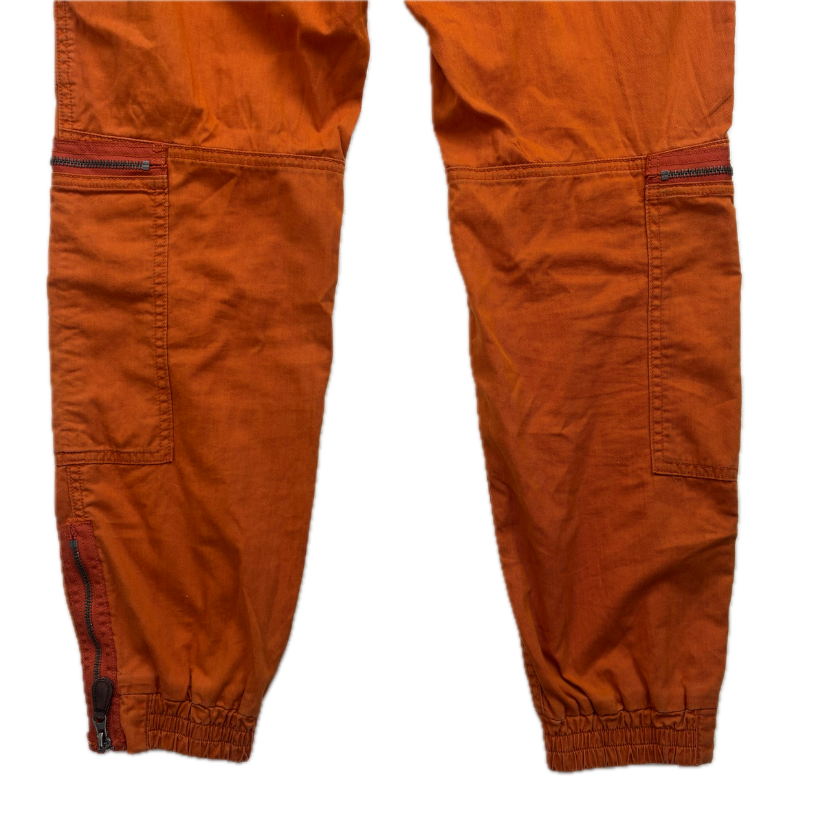 Polo Ralph Lauren Orange Cargo Trouser Utility Parachute Pants Straight Fit - 32x32