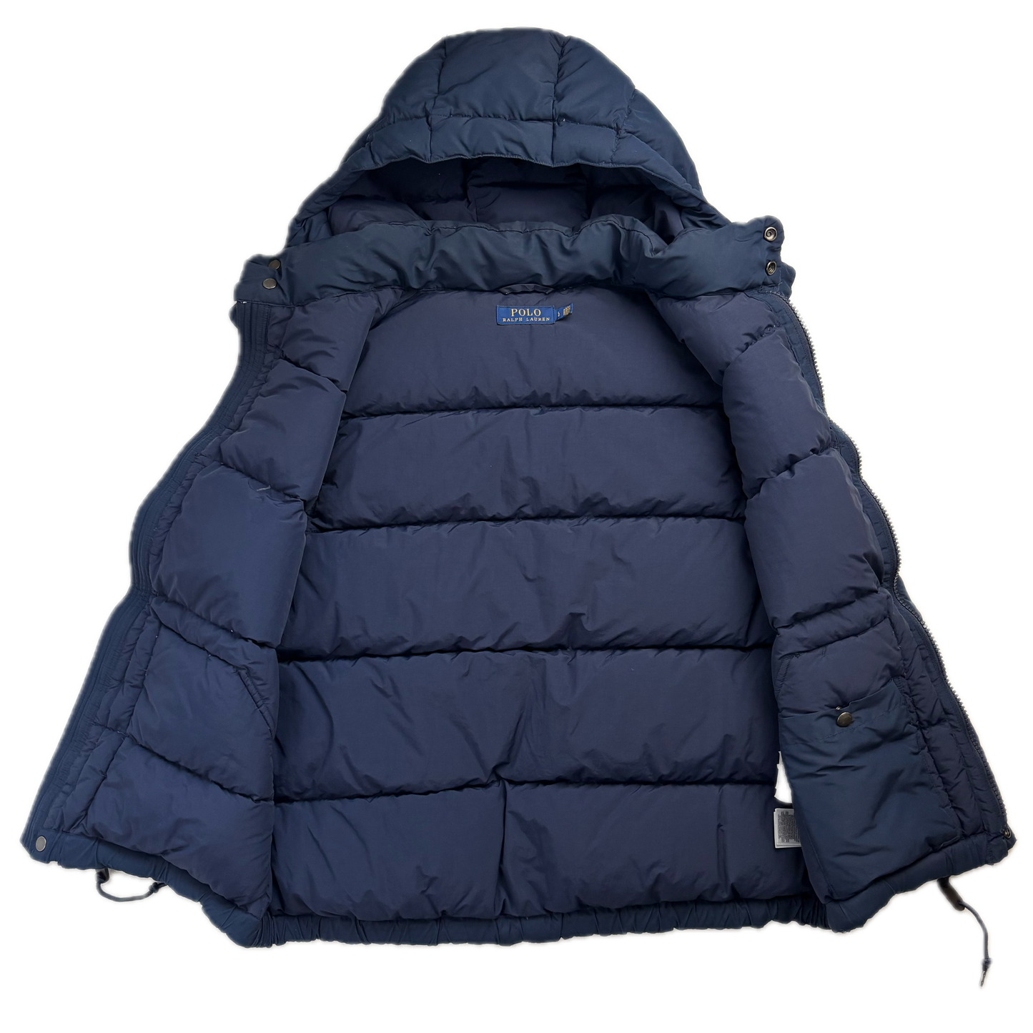 Polo Ralph Lauren Navy Hooded Body Warmer Gilet Down Vest - L