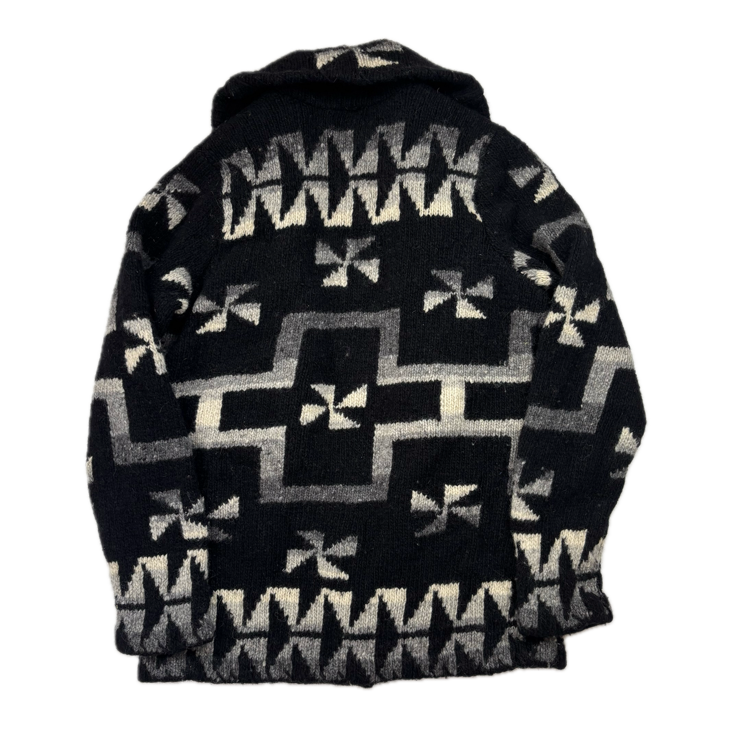 Lauren Aztec Hand Knit Cardigan (Wool) - M