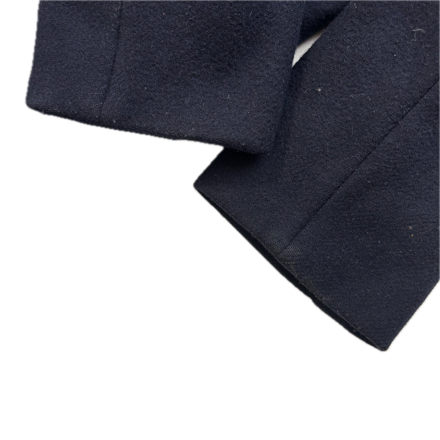 Polo Ralph Lauren Navy Melton Double Breasted Pea Coat (Wool Blend) - 48R