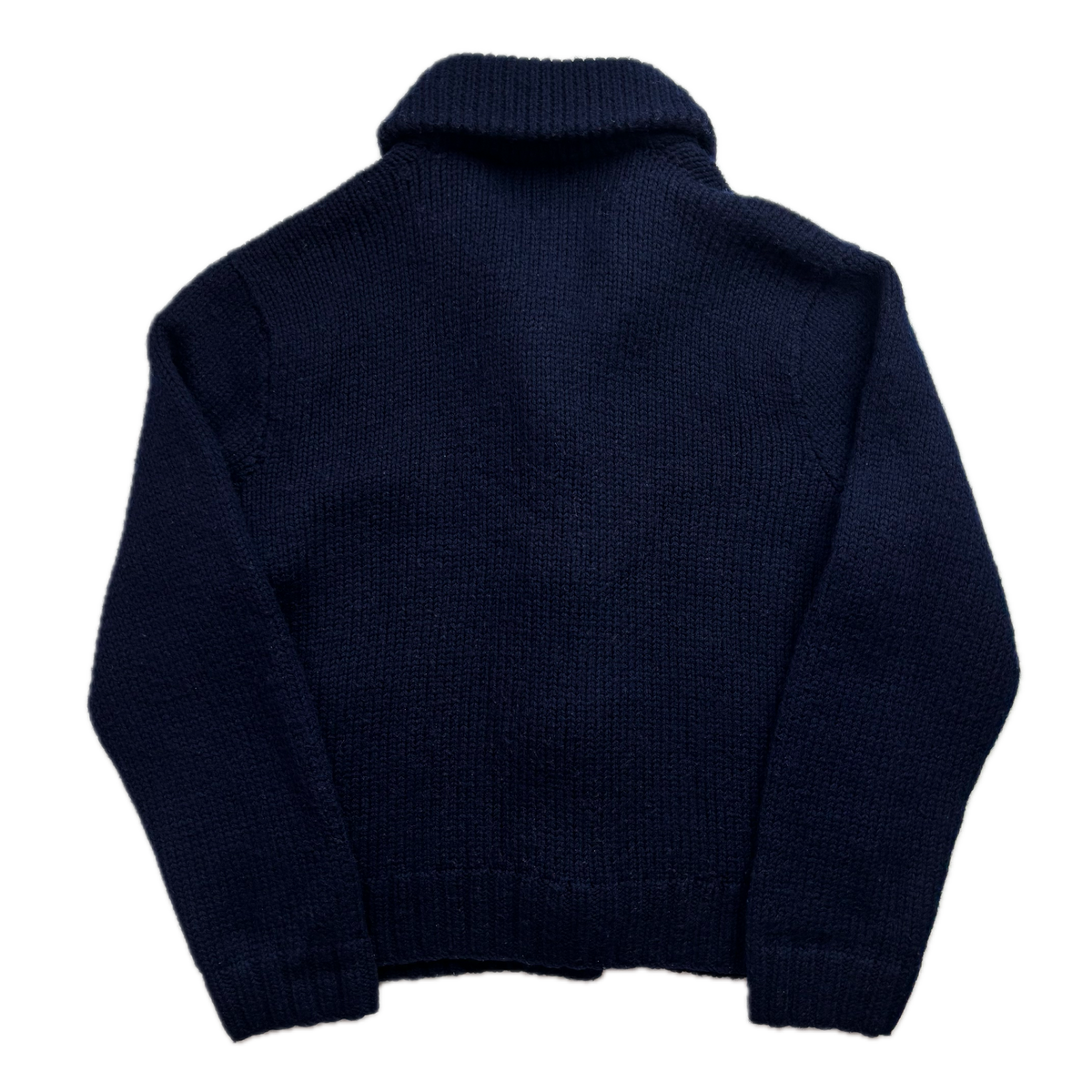 Polo Ralph Lauren Navy Hand Knit Toggle Cardigan (Wool) - XXL