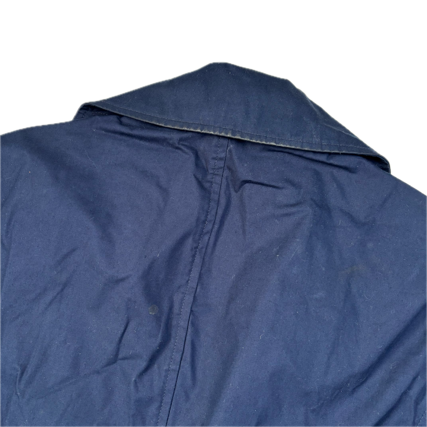 Polo Ralph Lauren Navy Double Breasted Rain Mac Coat Trench - M