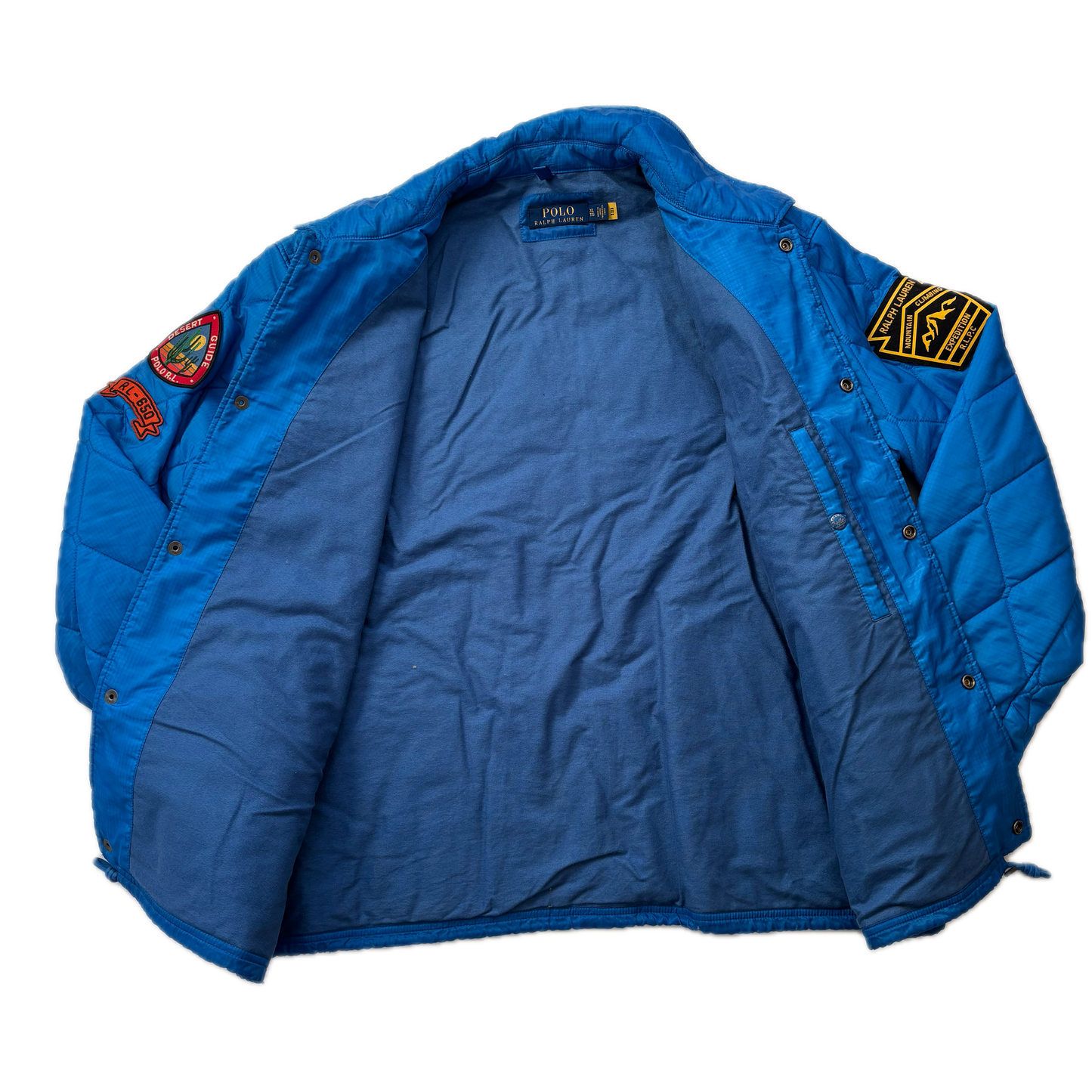 Polo Ralph Lauren Blue Quilted Coach Jacket Expedition Sportsman - XL