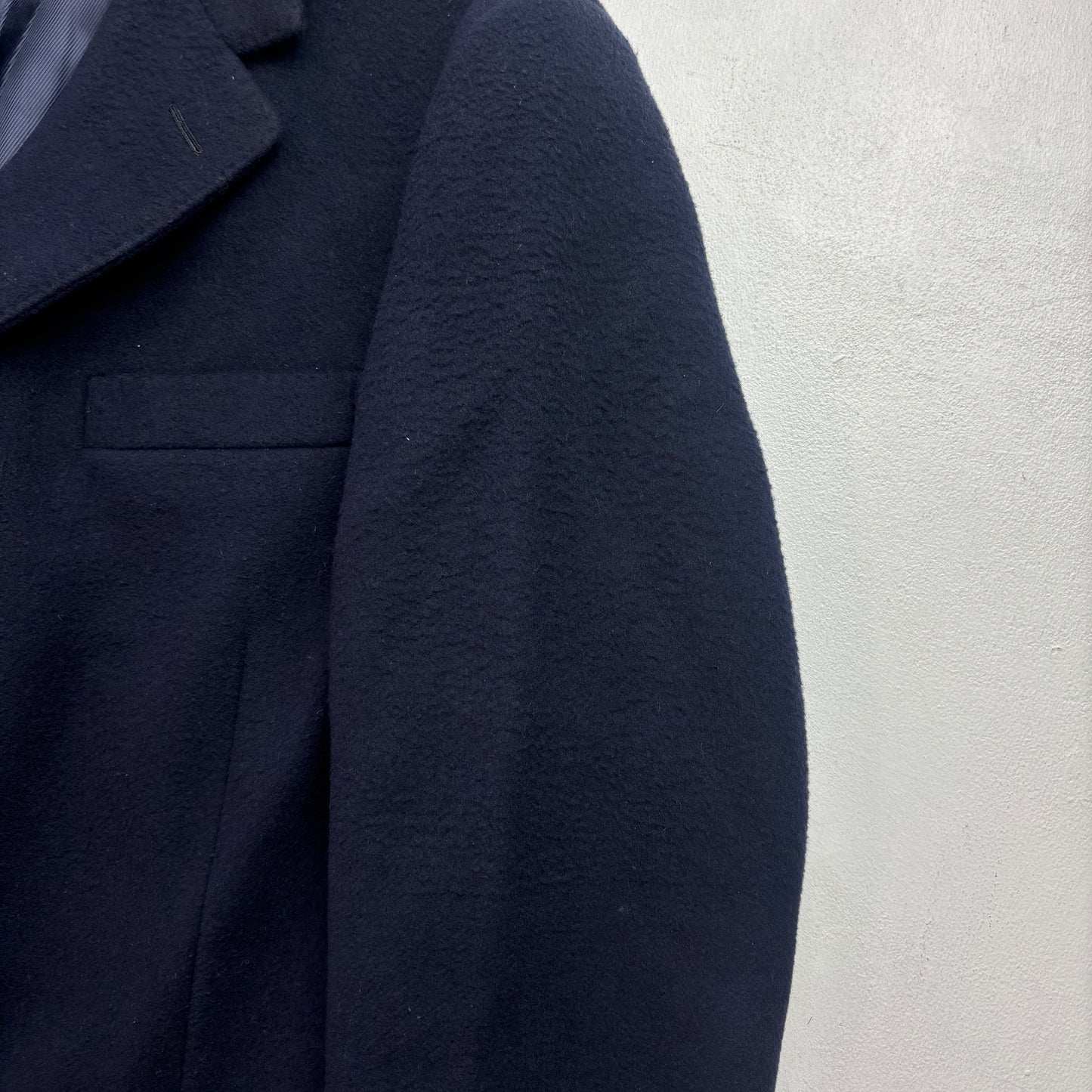Ralph Lauren Purple Label Navy Kent Paddock Coat Overcoat (Wool) - 38R