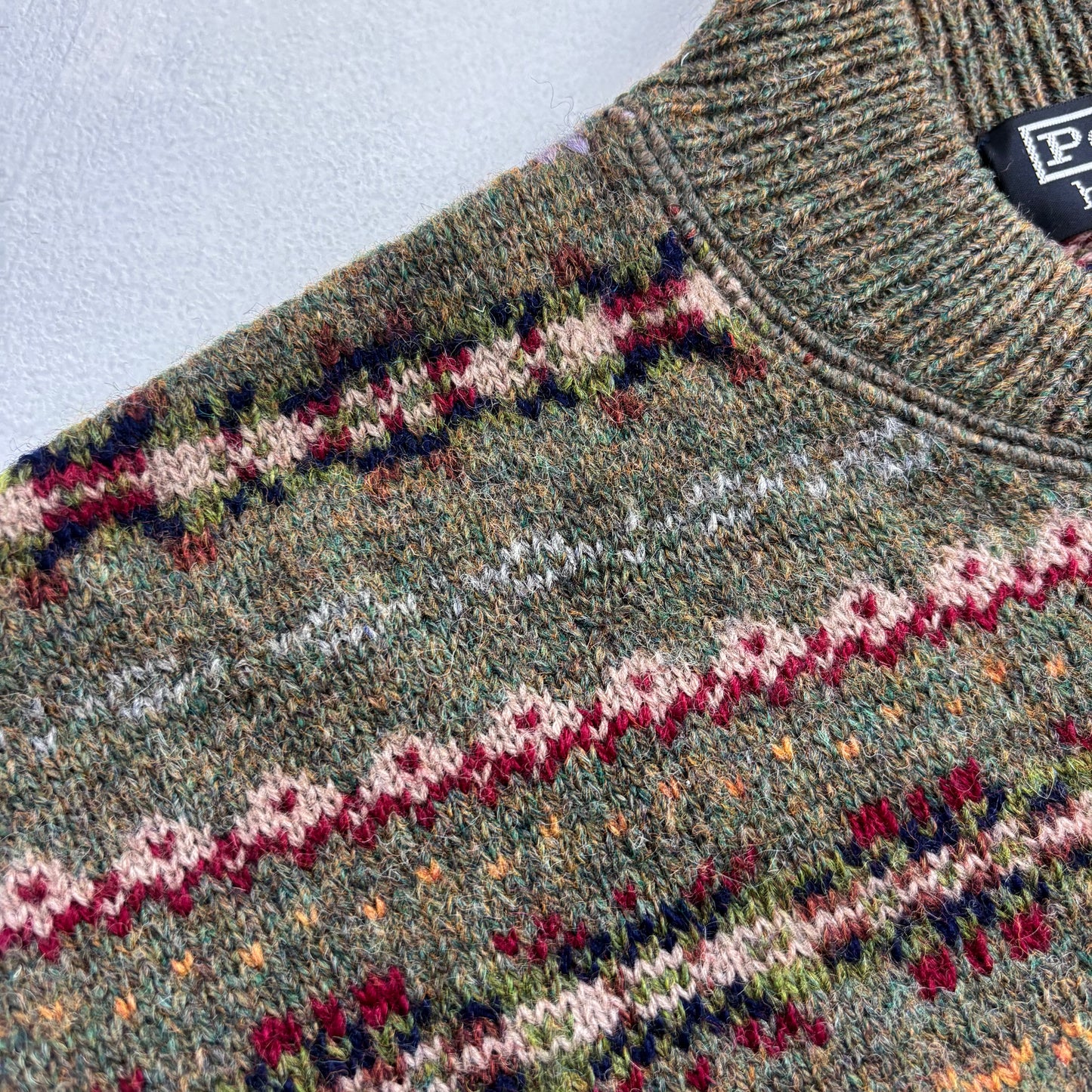 Polo Ralph Lauren Fairisle Full Zip Cardigan Sweater (Wool) - XL