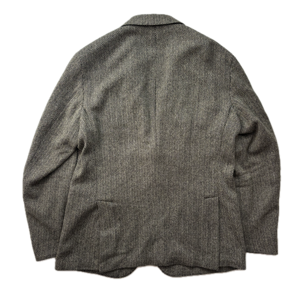 Polo Ralph Lauren Grey Herringbone Blazer Sports Coat (Wool Nylon) - 46L