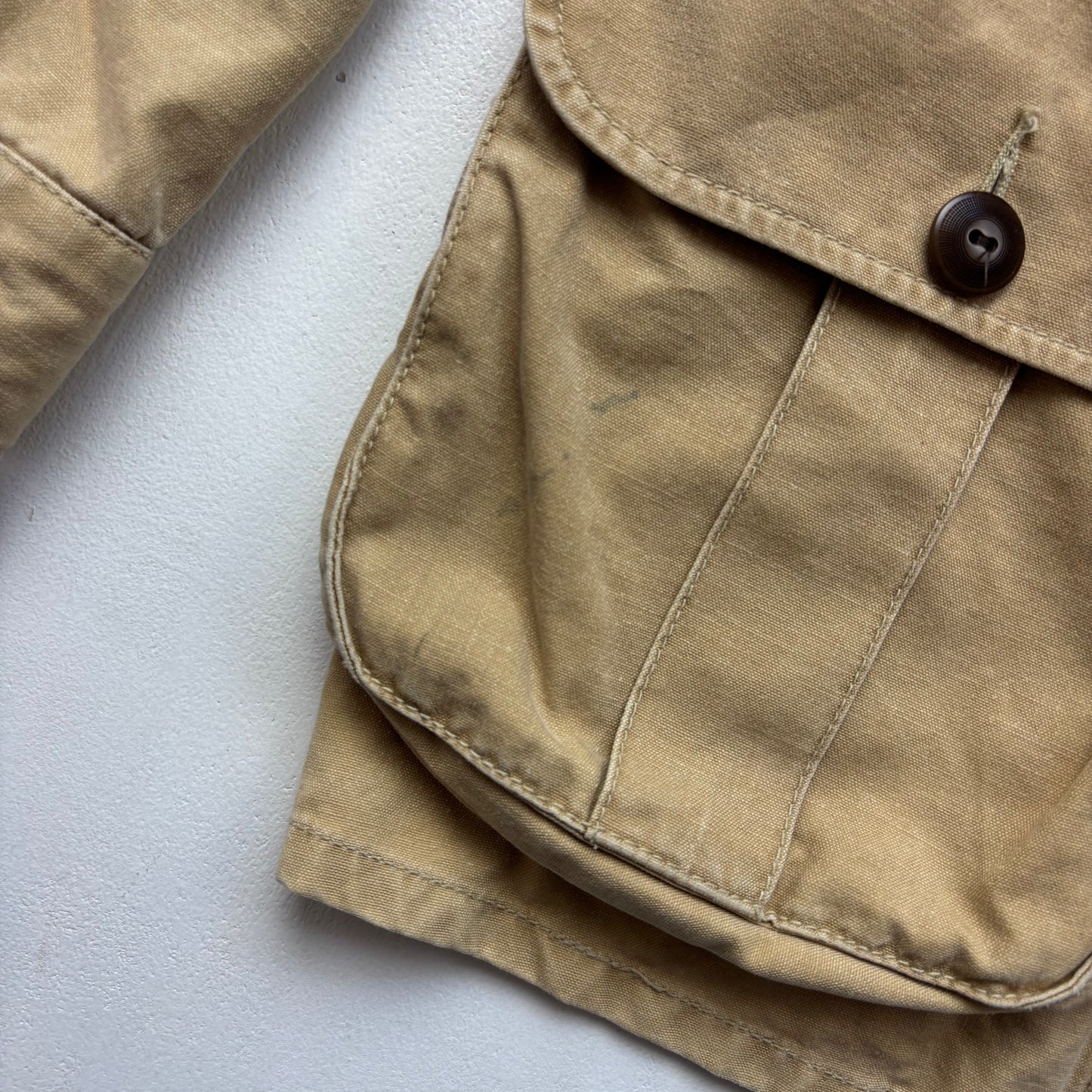 Polo Ralph Lauren Beige Tan Hunting Sports Jacket Shooting Blazer (Cotton) - M