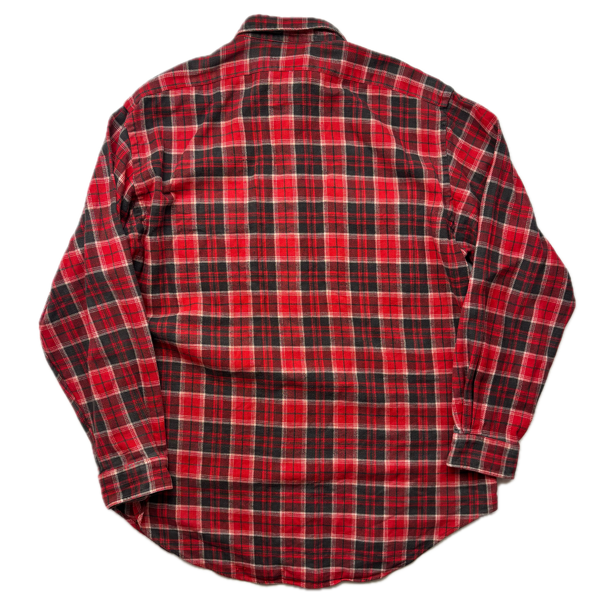 RRL Red Black Plaid Work Shirt (Cotton) - XL