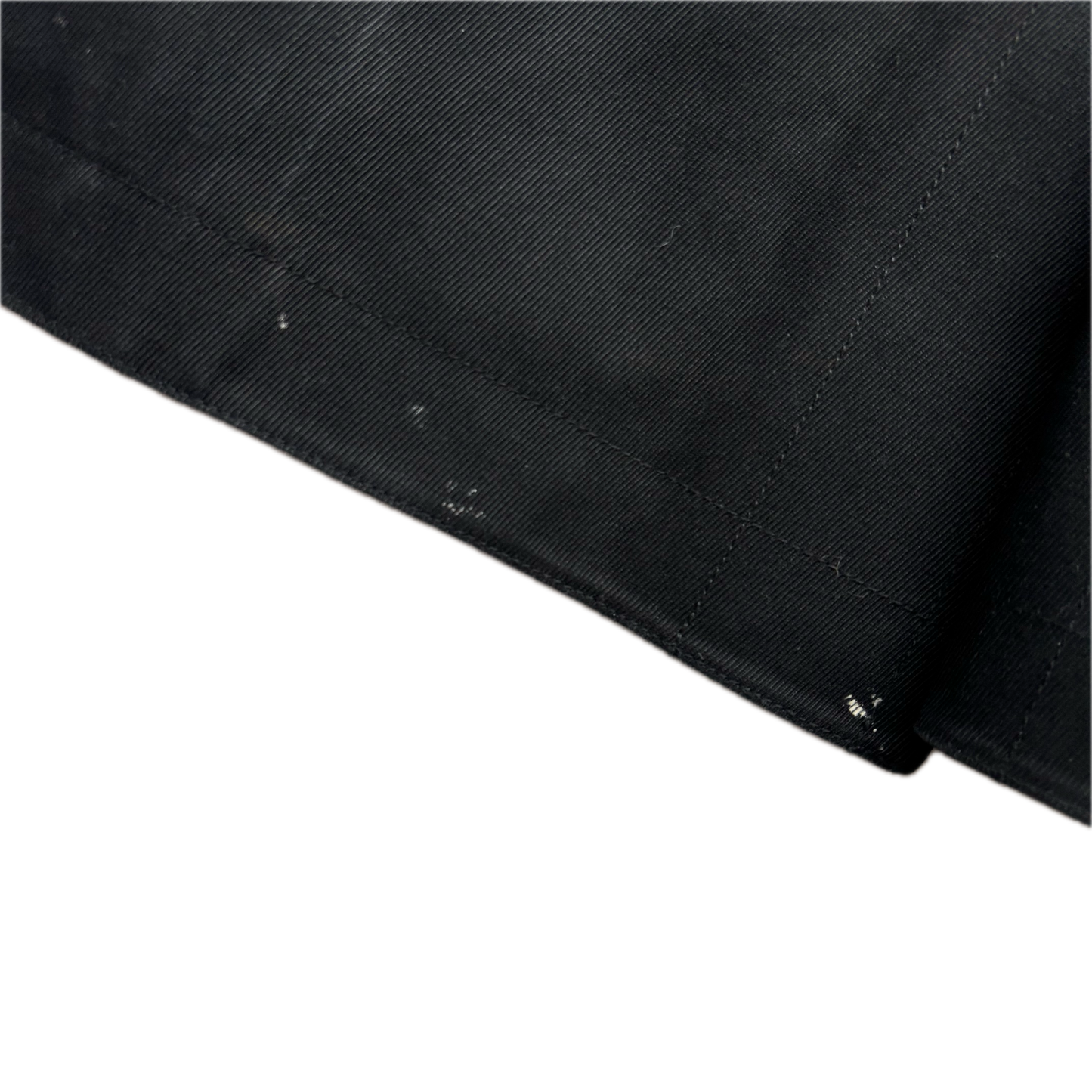 Black Label Double Breast Taped Seams Pea Coat Rain Jacket Mac - L