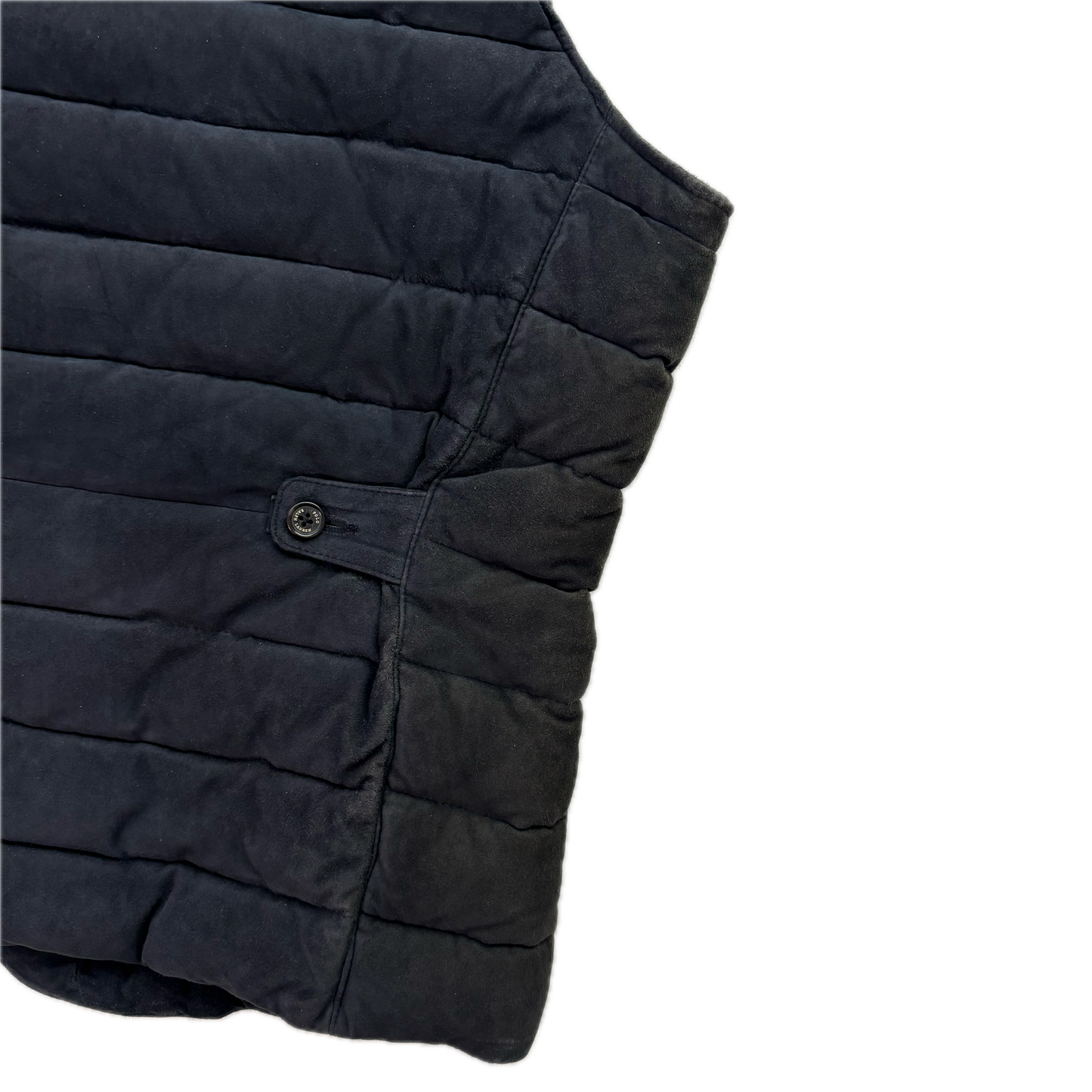 Polo Ralph Lauren Navy Suede Body Warmer Gilet - L