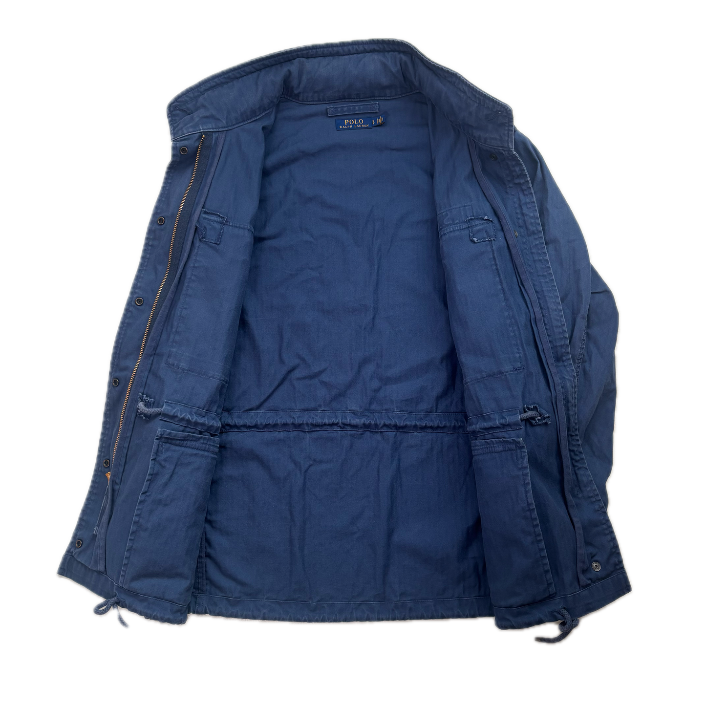 Polo Ralph Lauren Navy Blue Military Army Parka Jacket - S