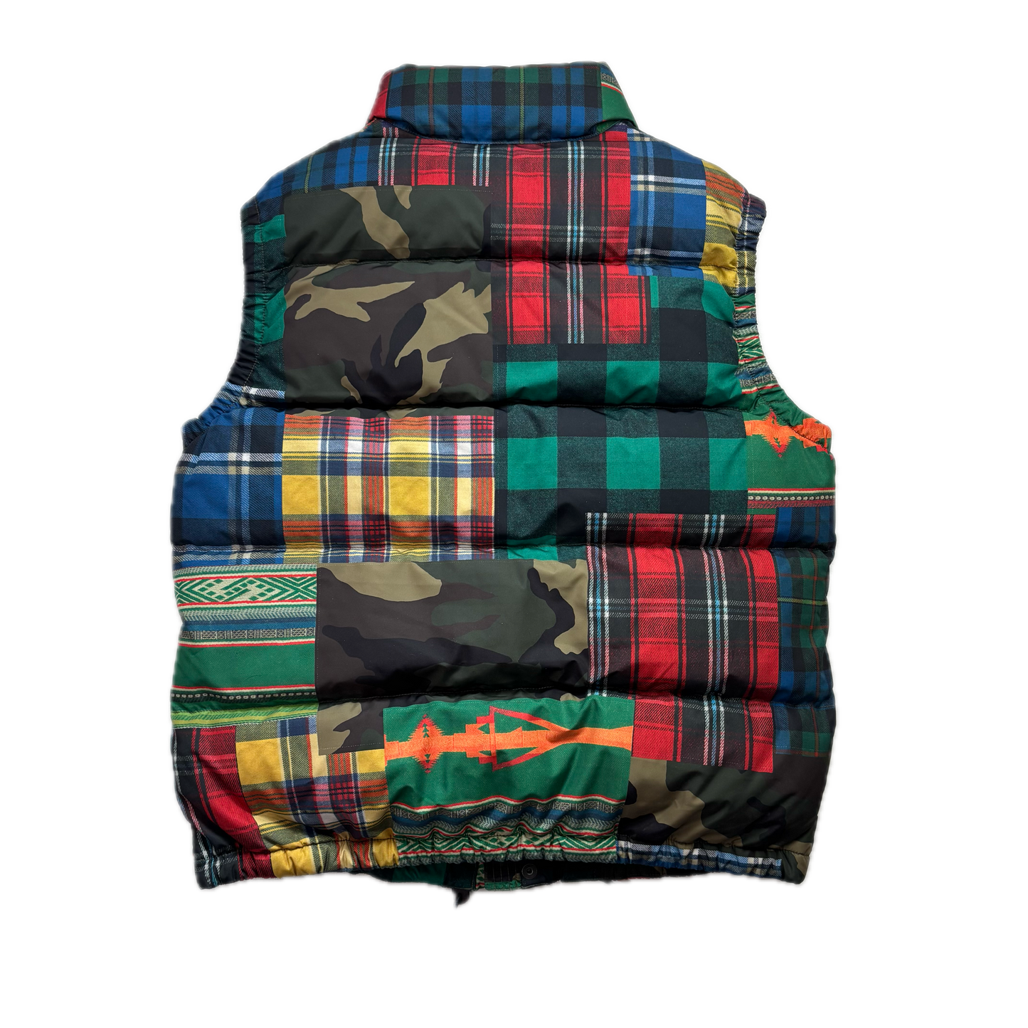 Polo Ralph Lauren Patchwork Puffer Gilet Down Vest - M