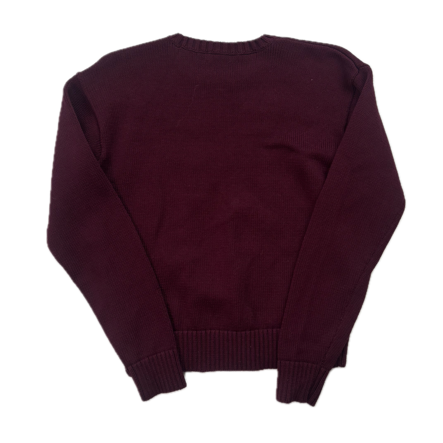 Lauren Hand Burgundy Dog Jumper (Cotton) - S