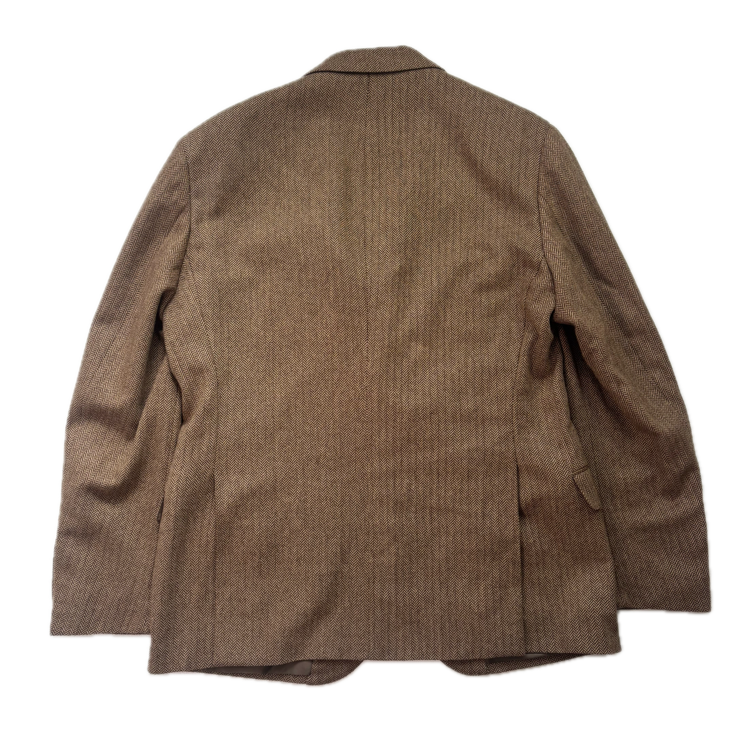Polo Ralph Lauren Brown Herringbone Blazer (Wool Polyester Nylon) - 42R