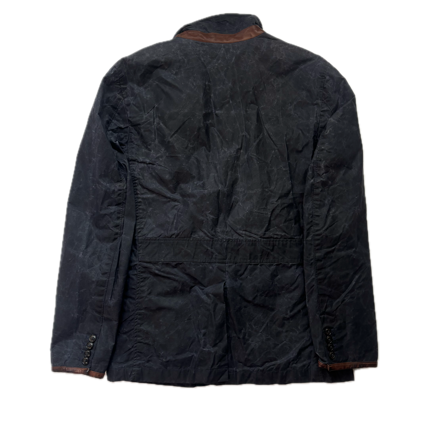 Polo Ralph Lauren Navy Waxed Sports Coat - M