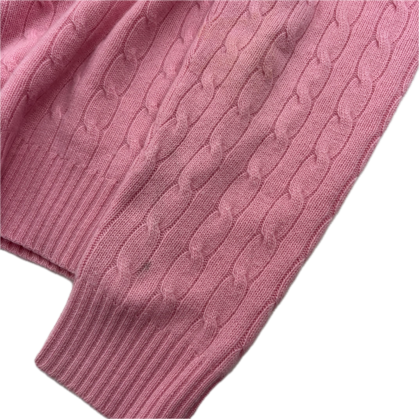 Polo Ralph Lauren Light Pink Cableknit Jumper (Cashmere) - XXL