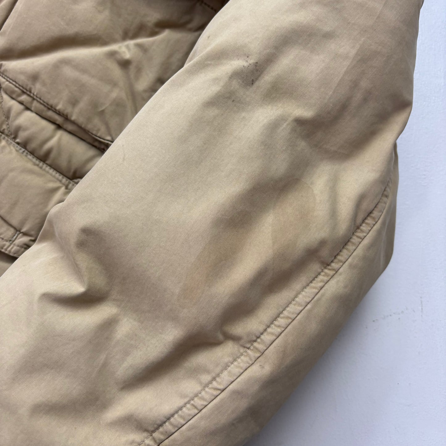 Polo Ralph Lauren Beige Quilted Bomber Flight Jacket - XL