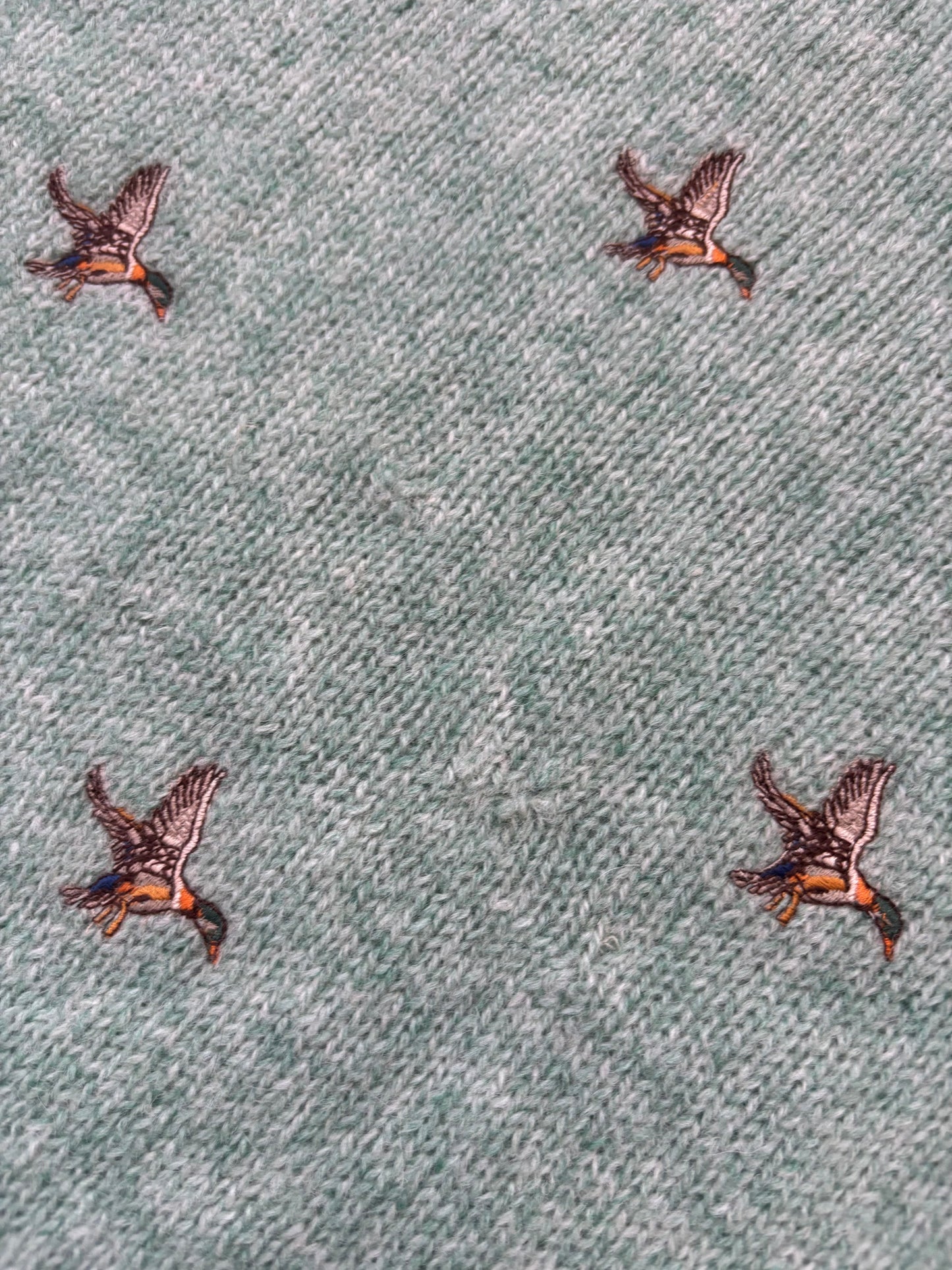 Polo Ralph Lauren Green Mallard Embroidered Jumper Sweater (Wool) - L