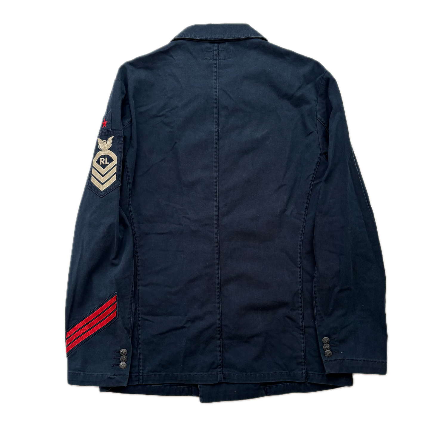 Polo Ralph Lauren Navy Military Double Breast Blazer Admiral’s Jacket - M