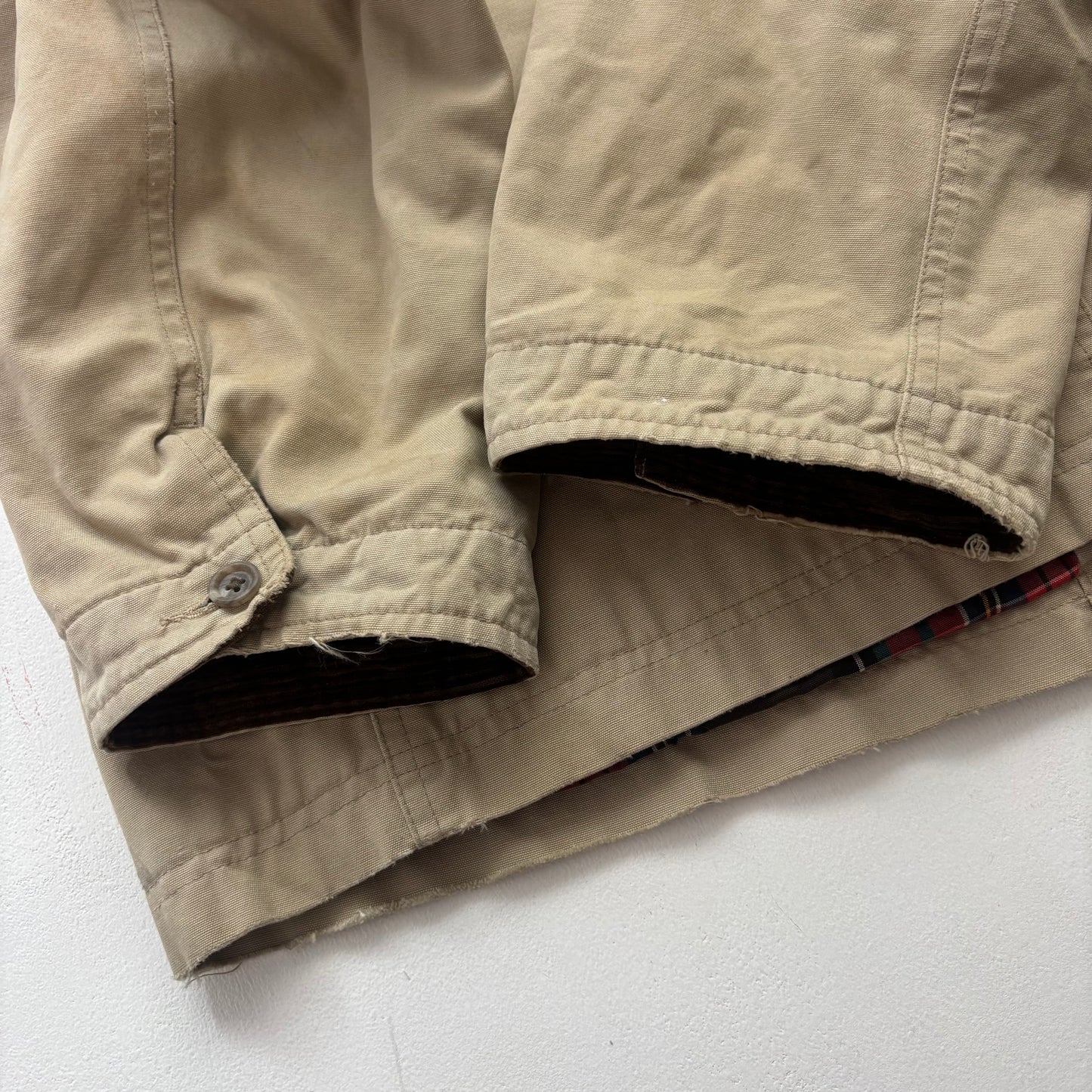 Polo Ralph Lauren Beige Barn Jacket Plaid Lined - L