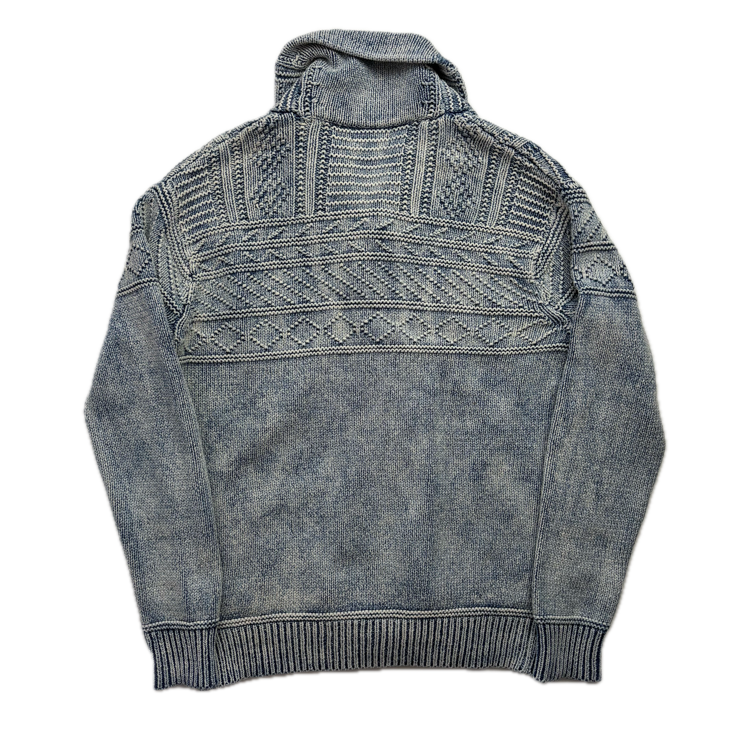 Polo Ralph Lauren Arran Knit Cardigan Faded Blue Indigo (Cotton) - S