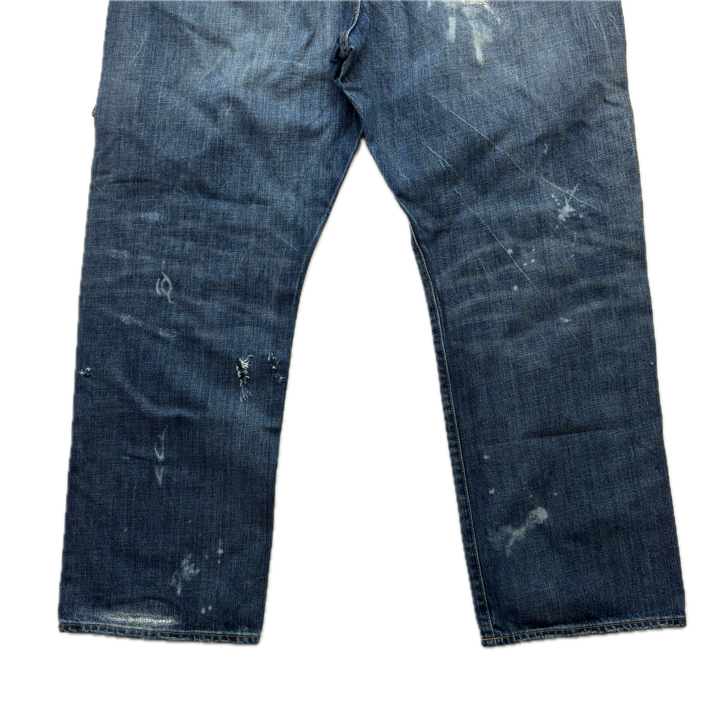 Polo Ralph Lauren Vintage Classic Fit Jeans Mojave Desert Patch Distressed - 40x32