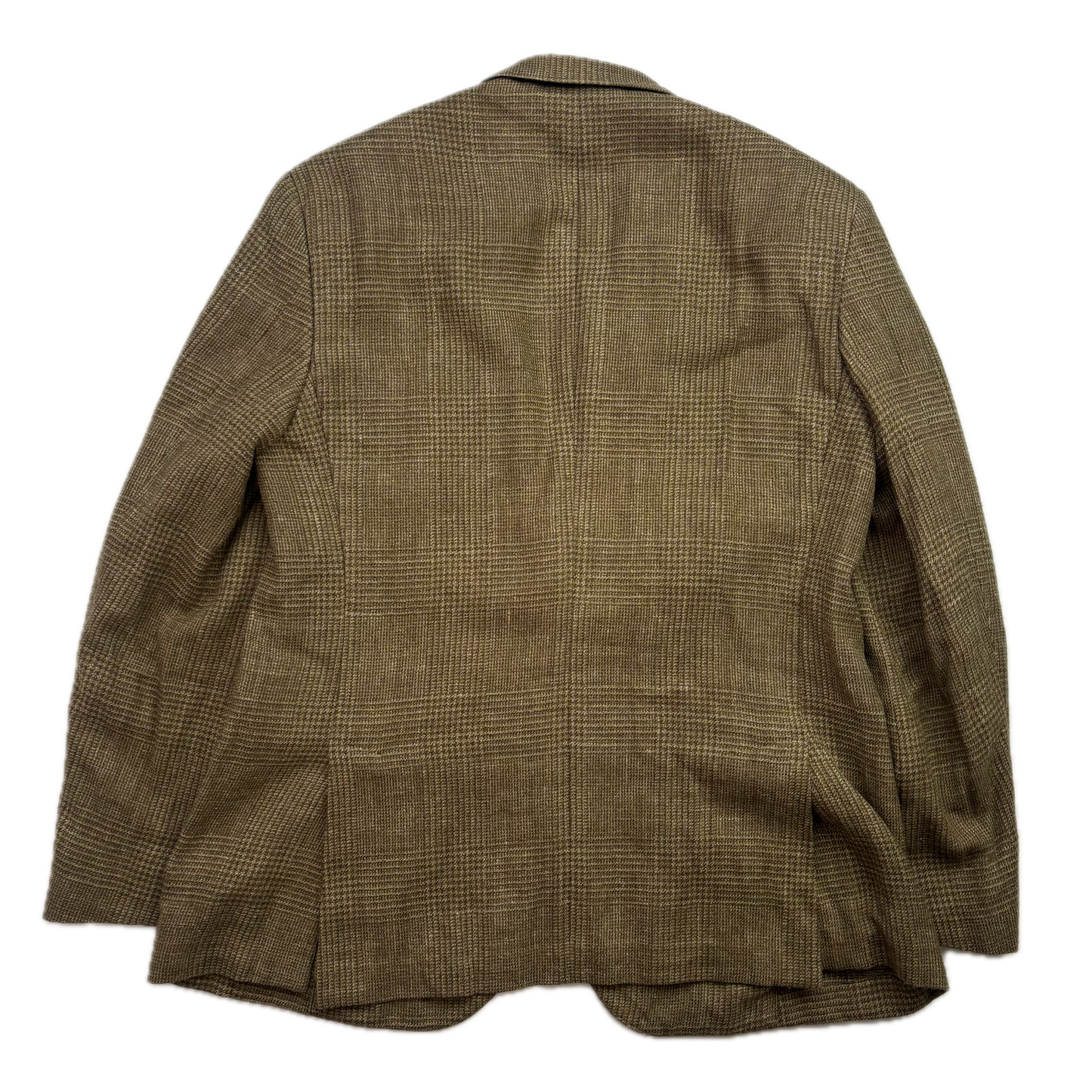 Polo Ralph Lauren Green Tweed Blazer Glen Plaid (Silk Flax Wool) - 44R